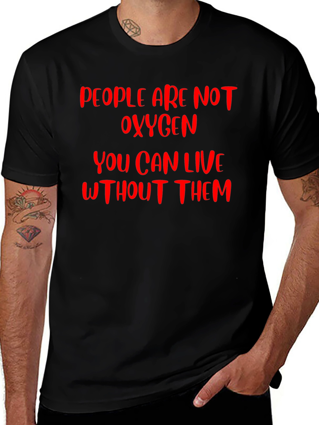 People Are Not Oxygen Graphic T-Shirt