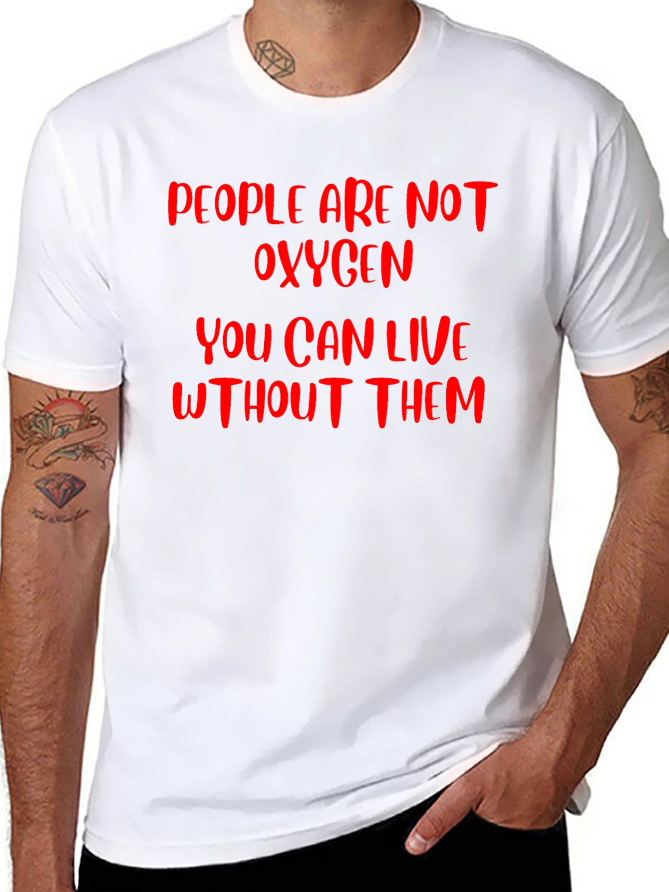 People Are Not Oxygen Graphic T-Shirt