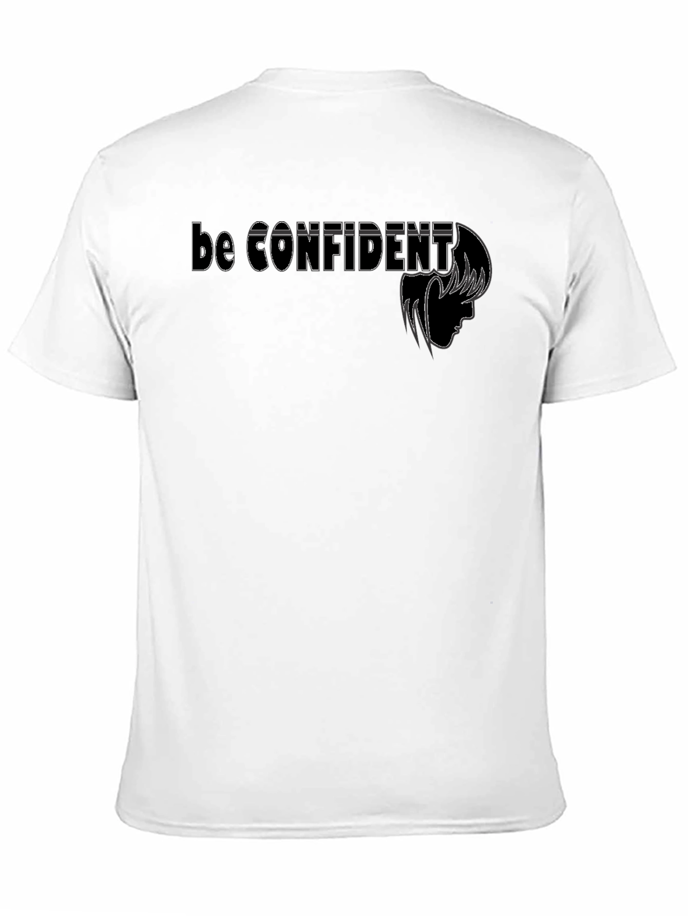 Be Confident Black Graphic Tee - Mens