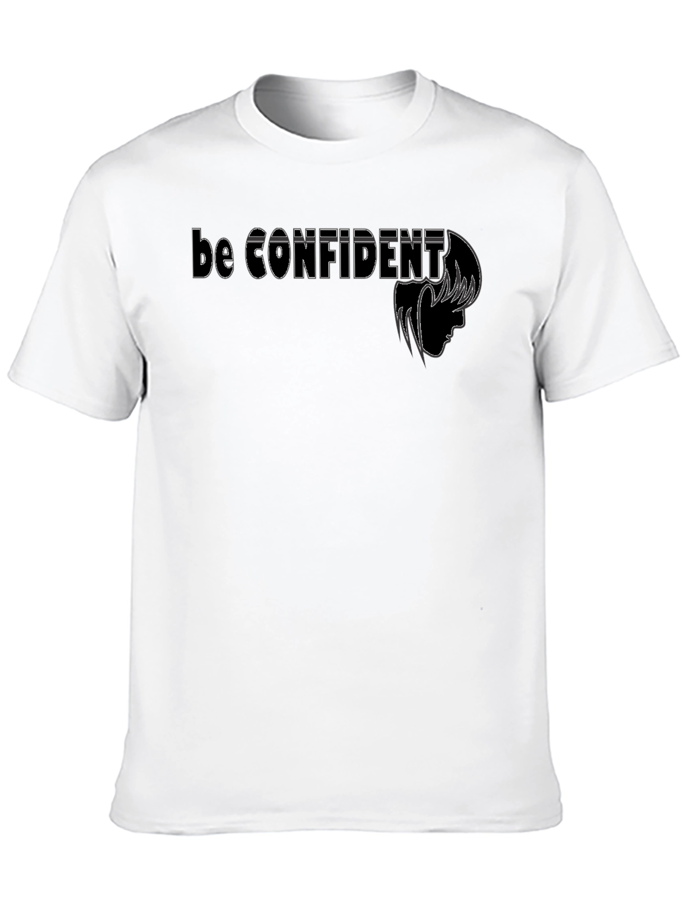Be Confident Black Graphic Tee - Mens