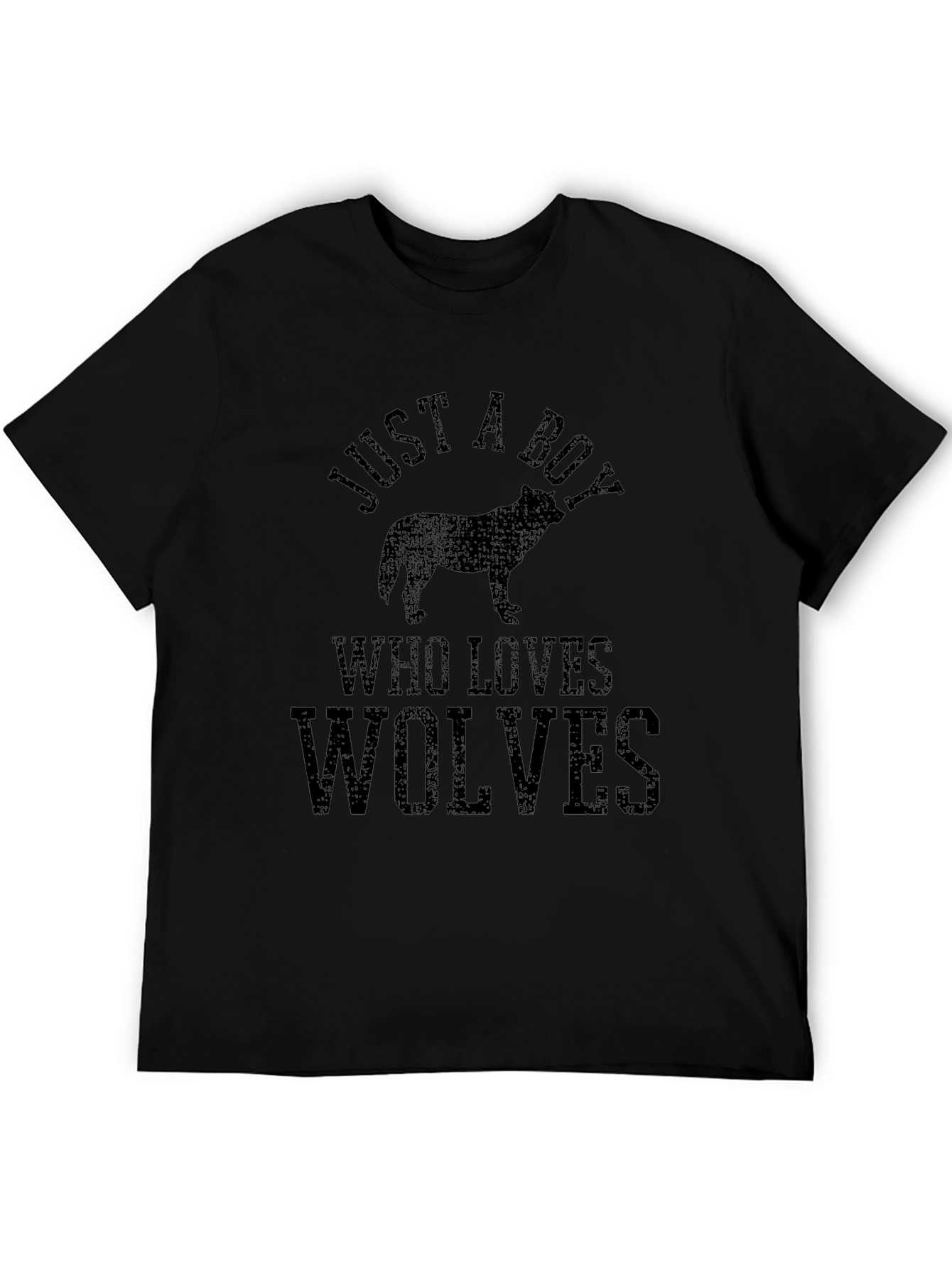 Just a Boy Who Loves Wolves Graphic Tee