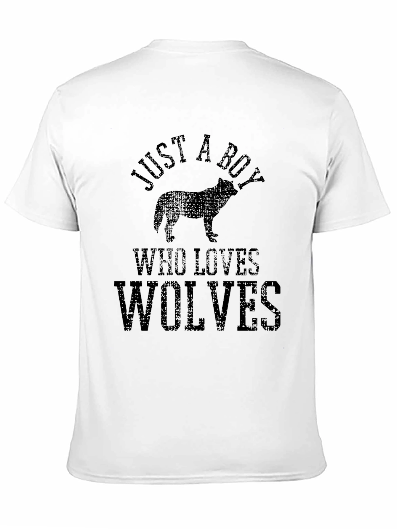 Just a Boy Who Loves Wolves Graphic Tee