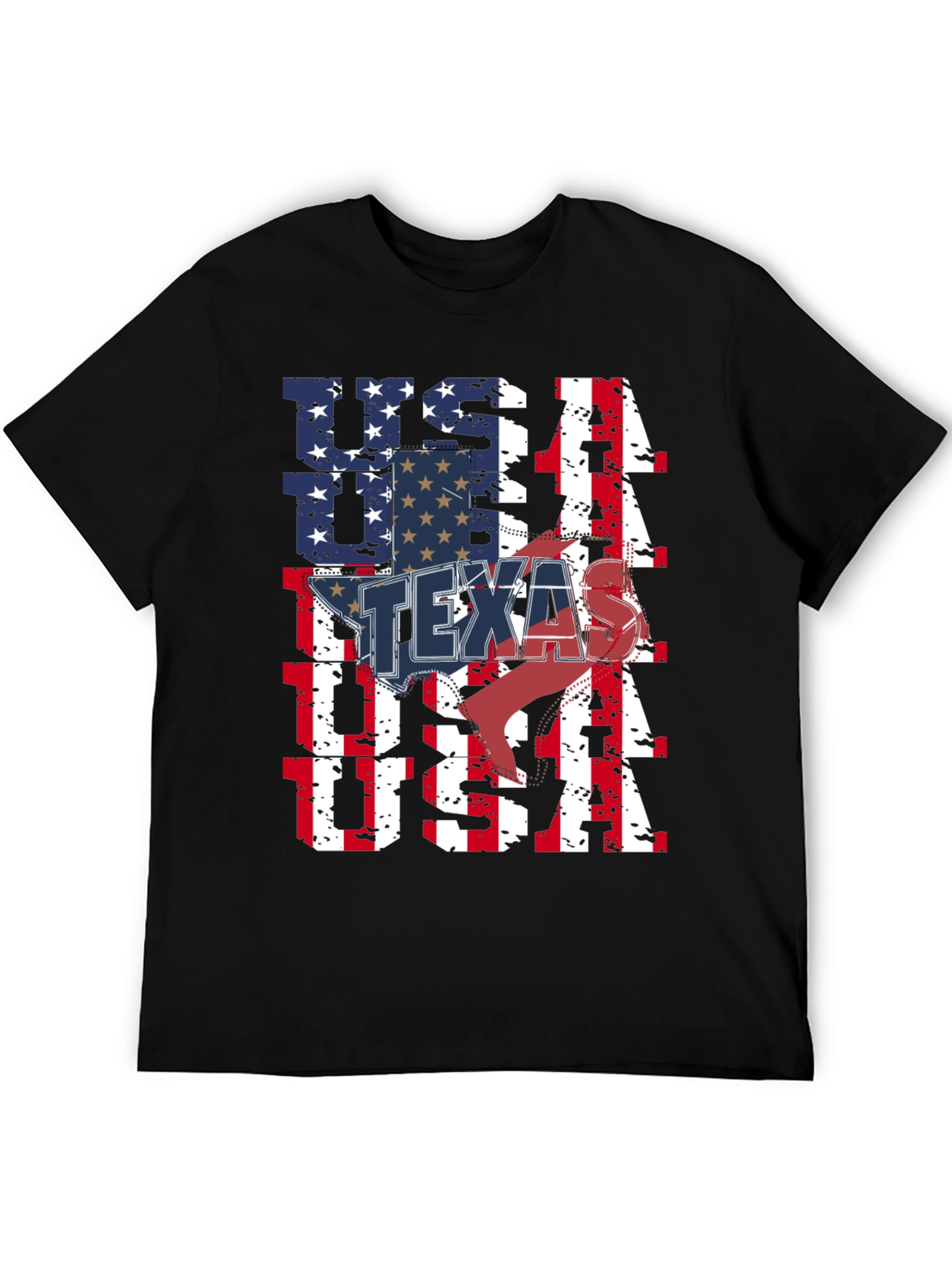 USA Texas Flag Graphic Tee