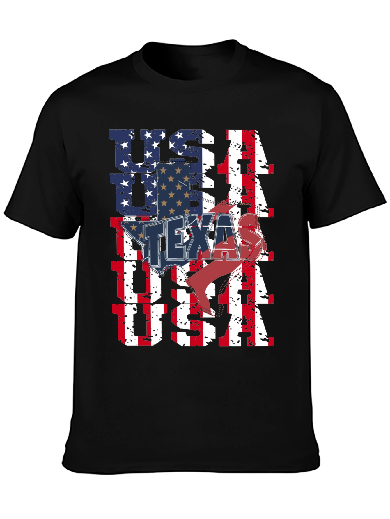 USA Texas Flag Graphic Tee