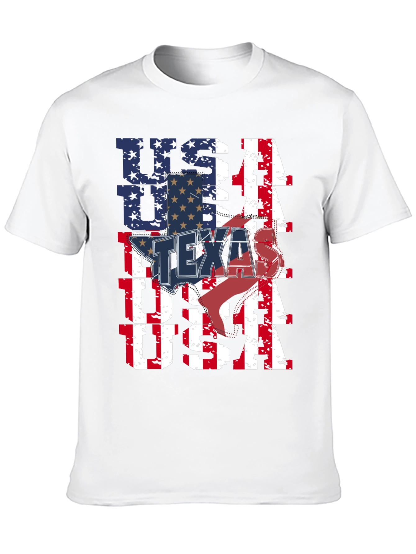 USA Texas Flag Graphic Tee