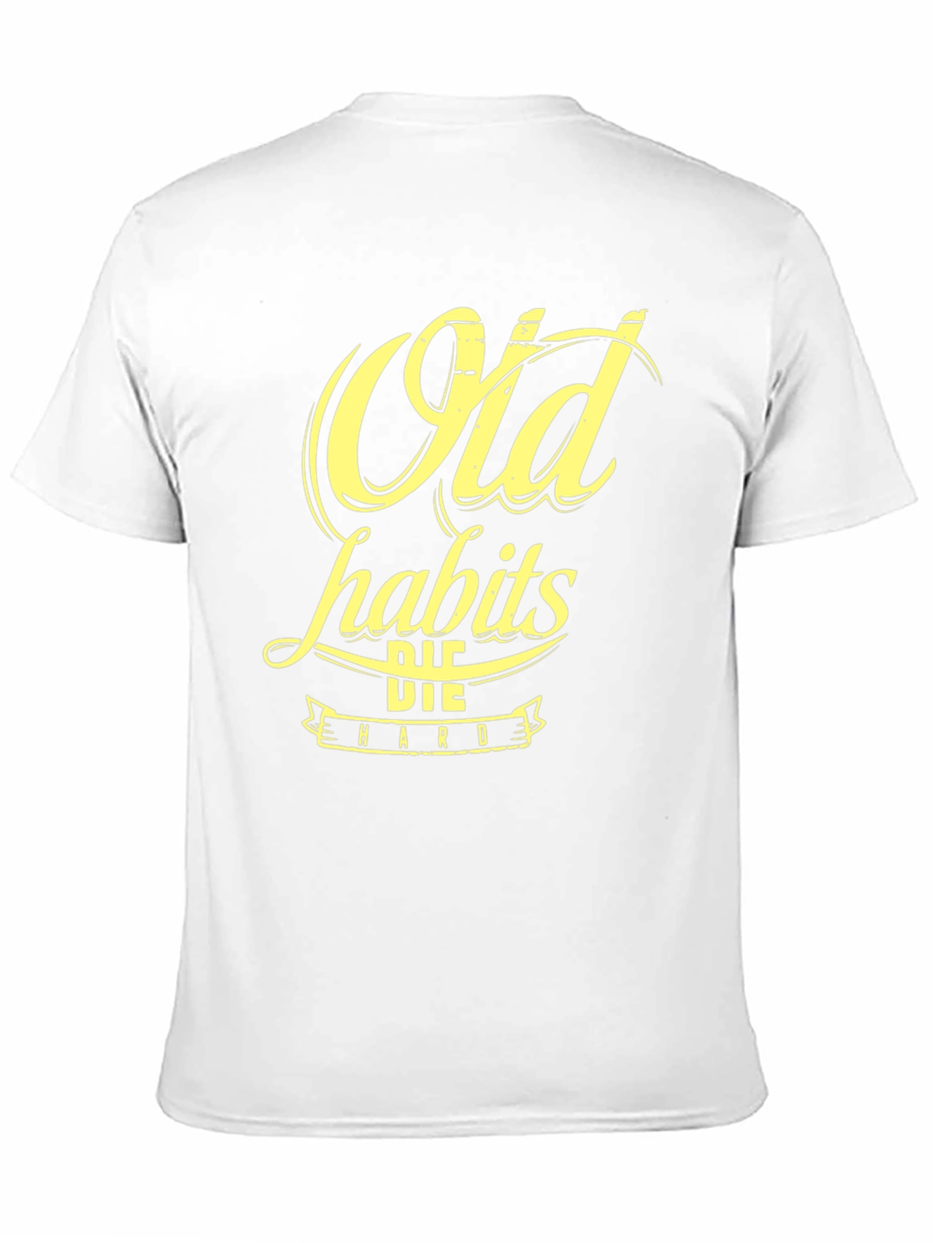 Old Habits Die Hard Graphic Tee - Black