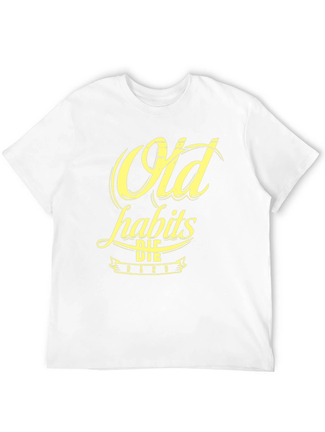 Old Habits Die Hard Graphic Tee - Black