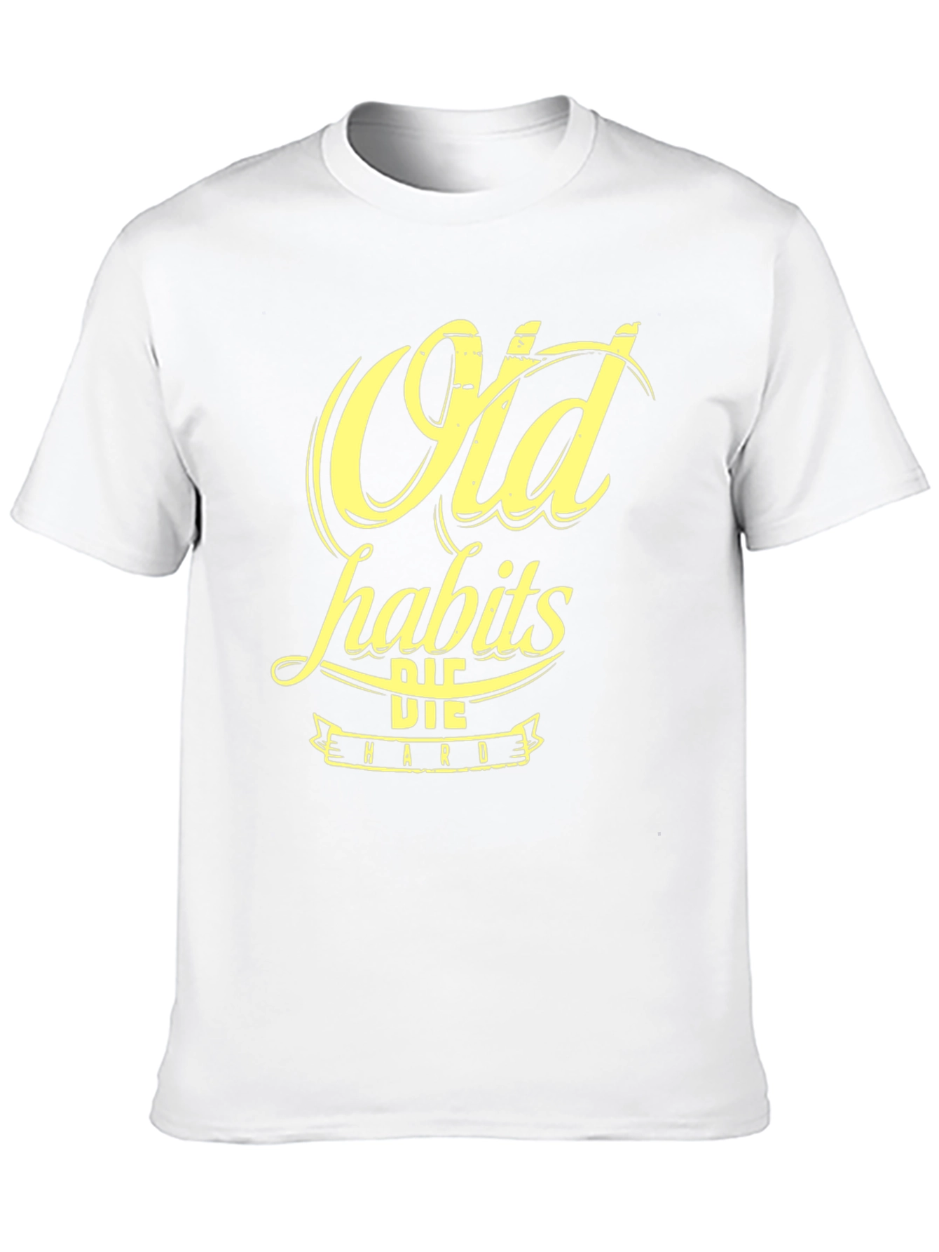 Old Habits Die Hard Graphic Tee - Black
