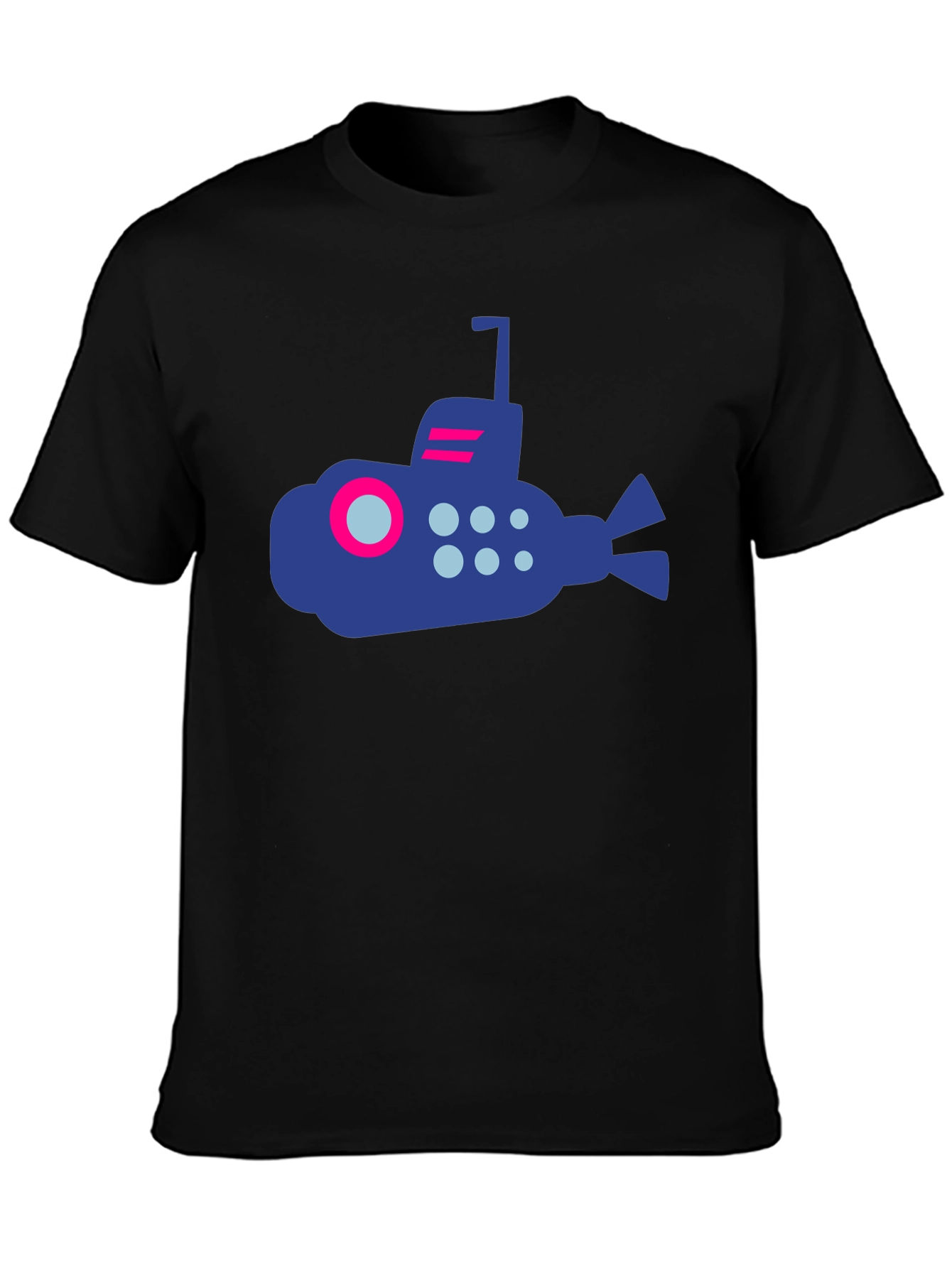 Submarine Graphic Tee - Black Cotton Shirt