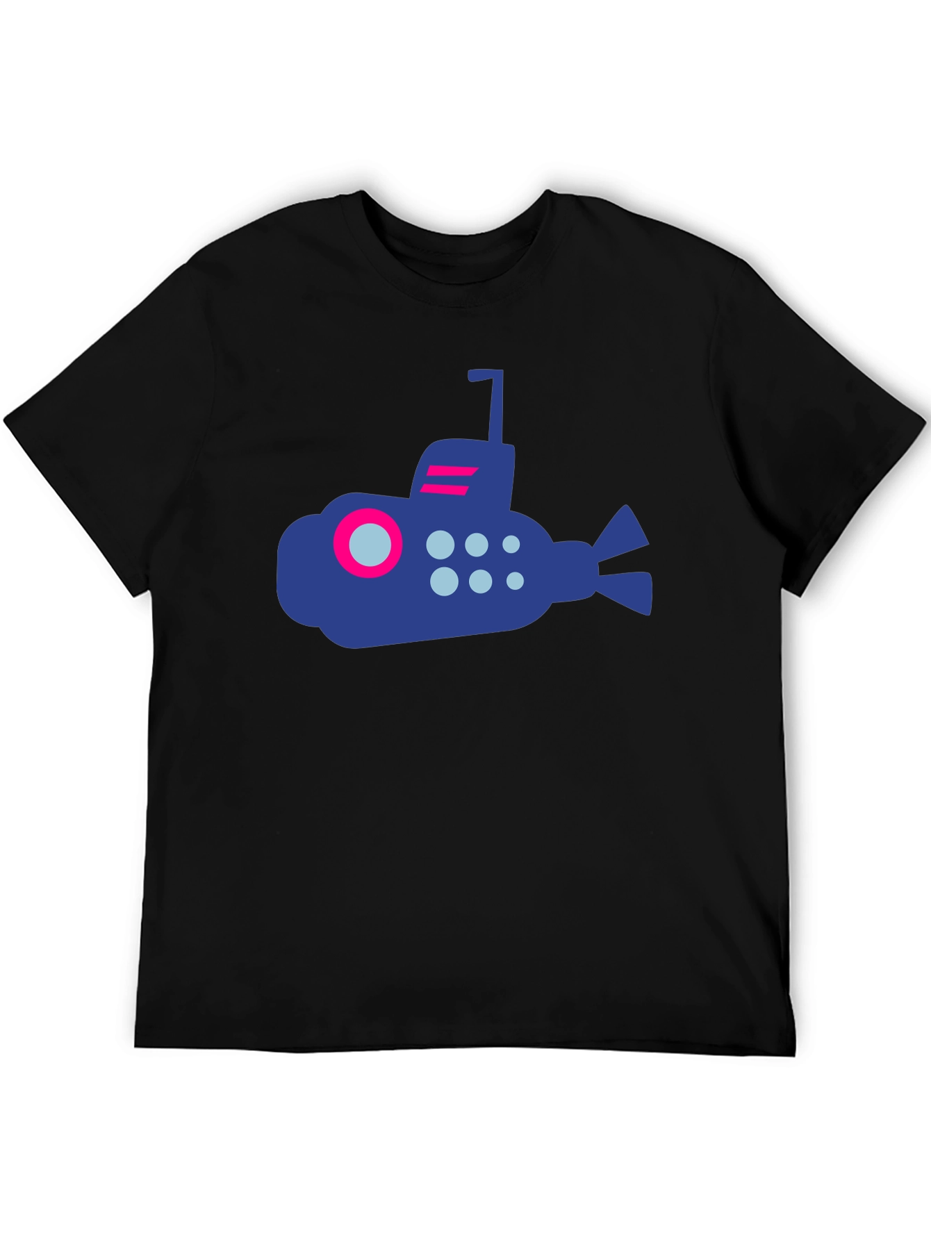 Submarine Graphic Tee - Black Cotton Shirt