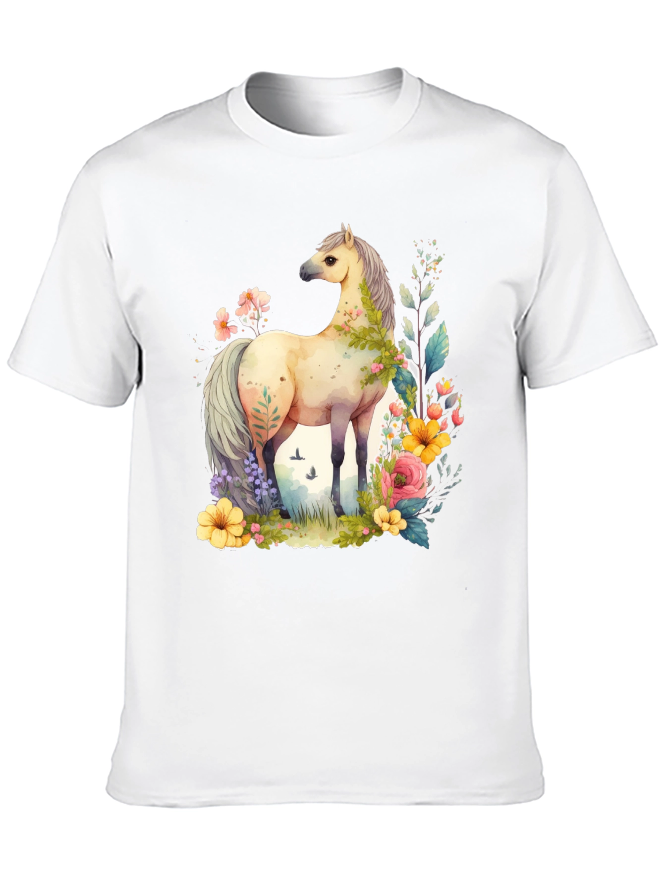 Horse Floral T-Shirt