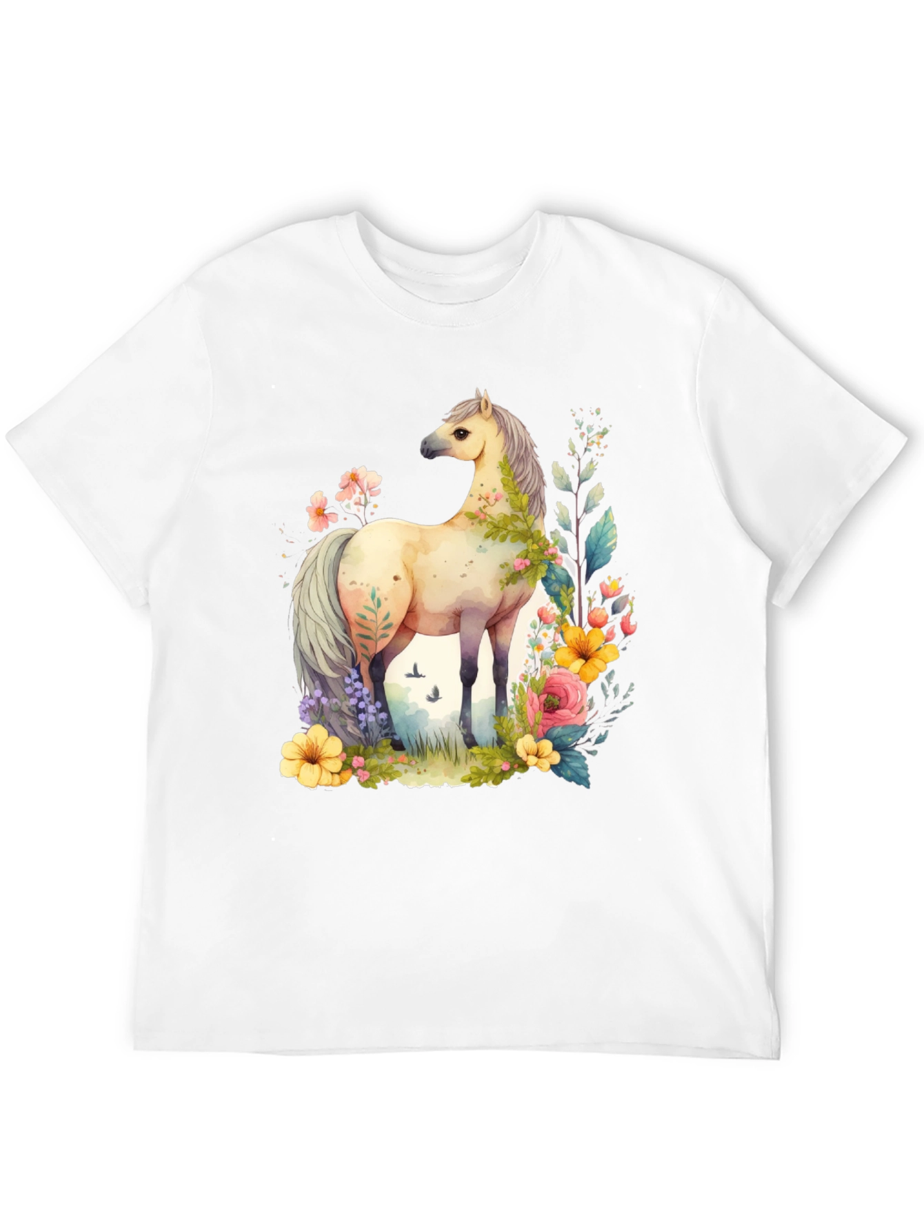 Horse Floral T-Shirt