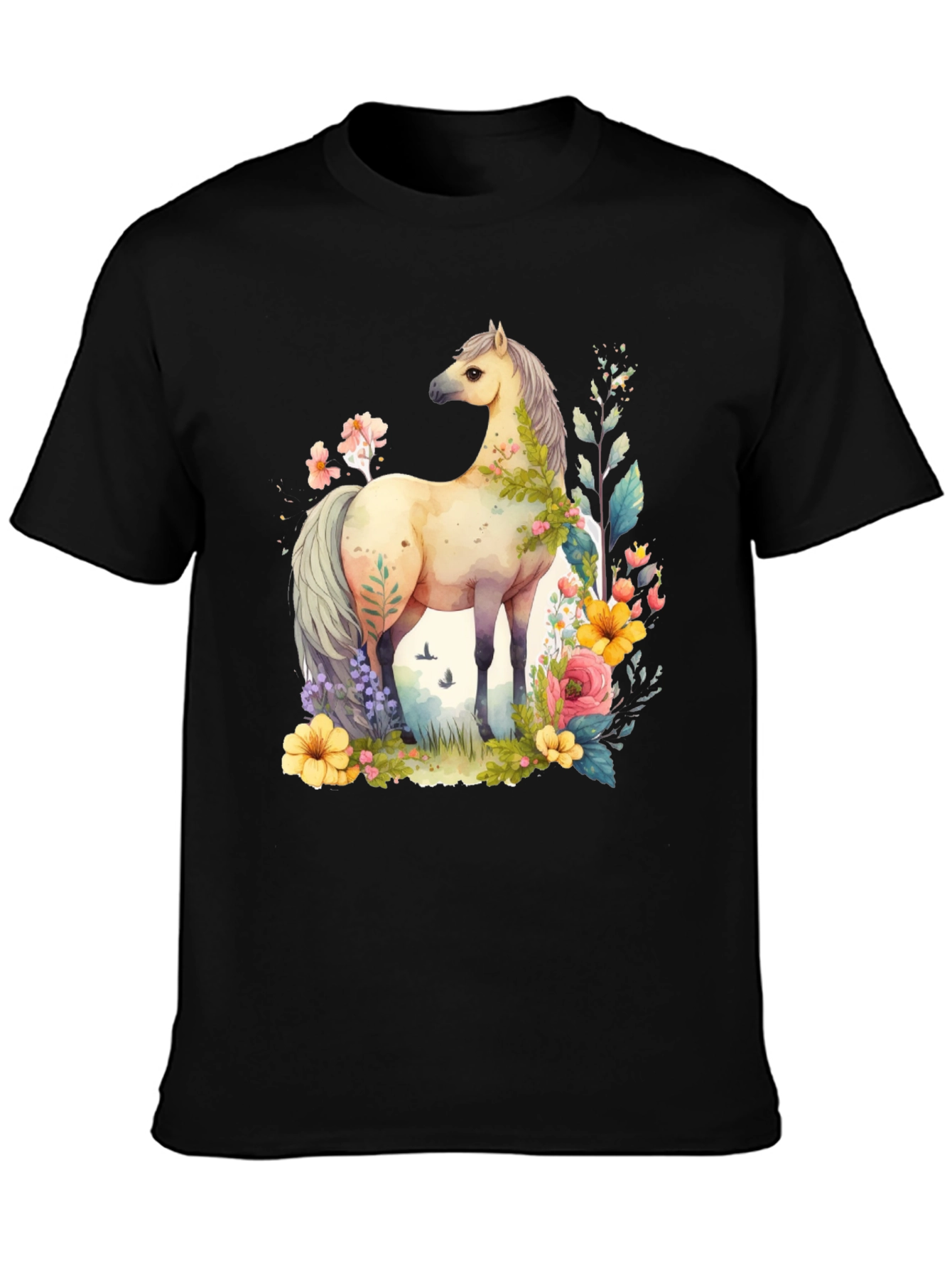 Horse Floral T-Shirt