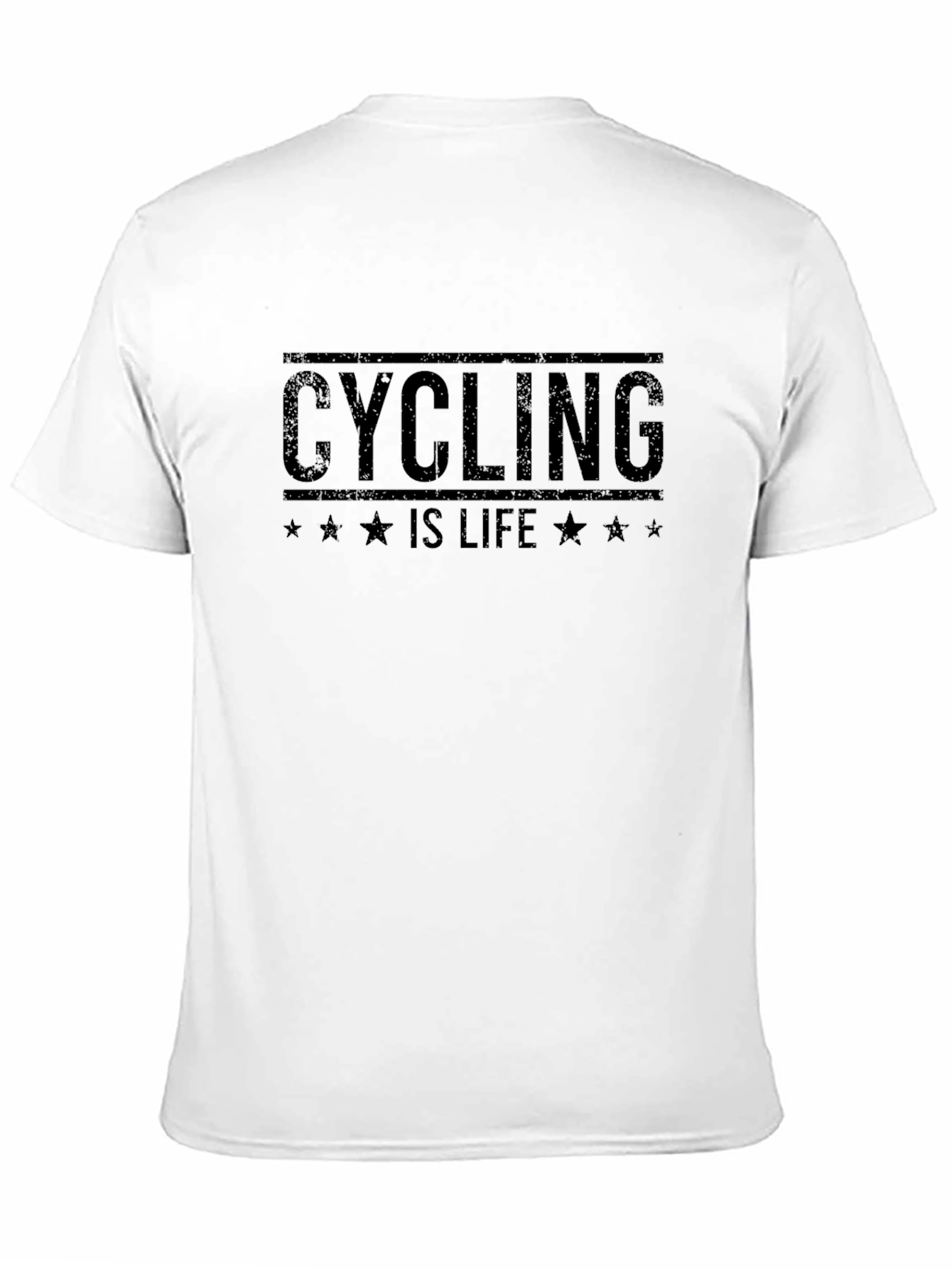 Cycling is Life Graphic Tee - Black