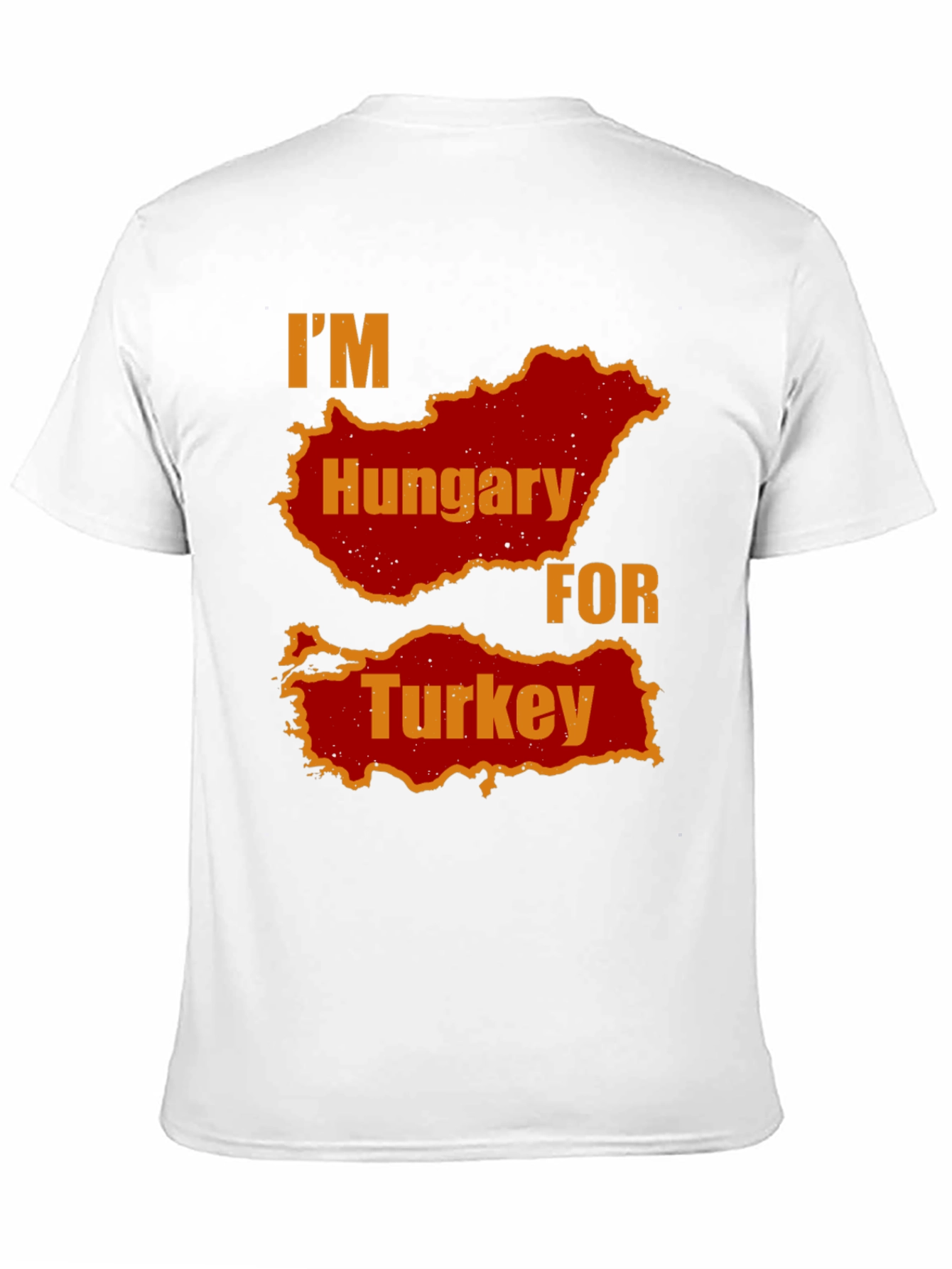 Im Hungary For Turkey Mens Black T-Shirt