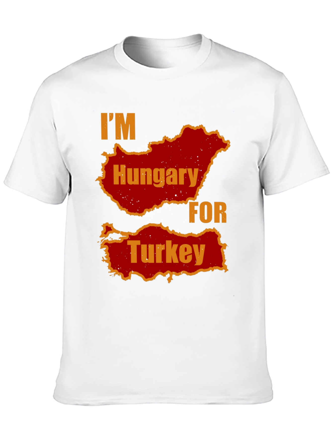 Im Hungary For Turkey Mens Black T-Shirt