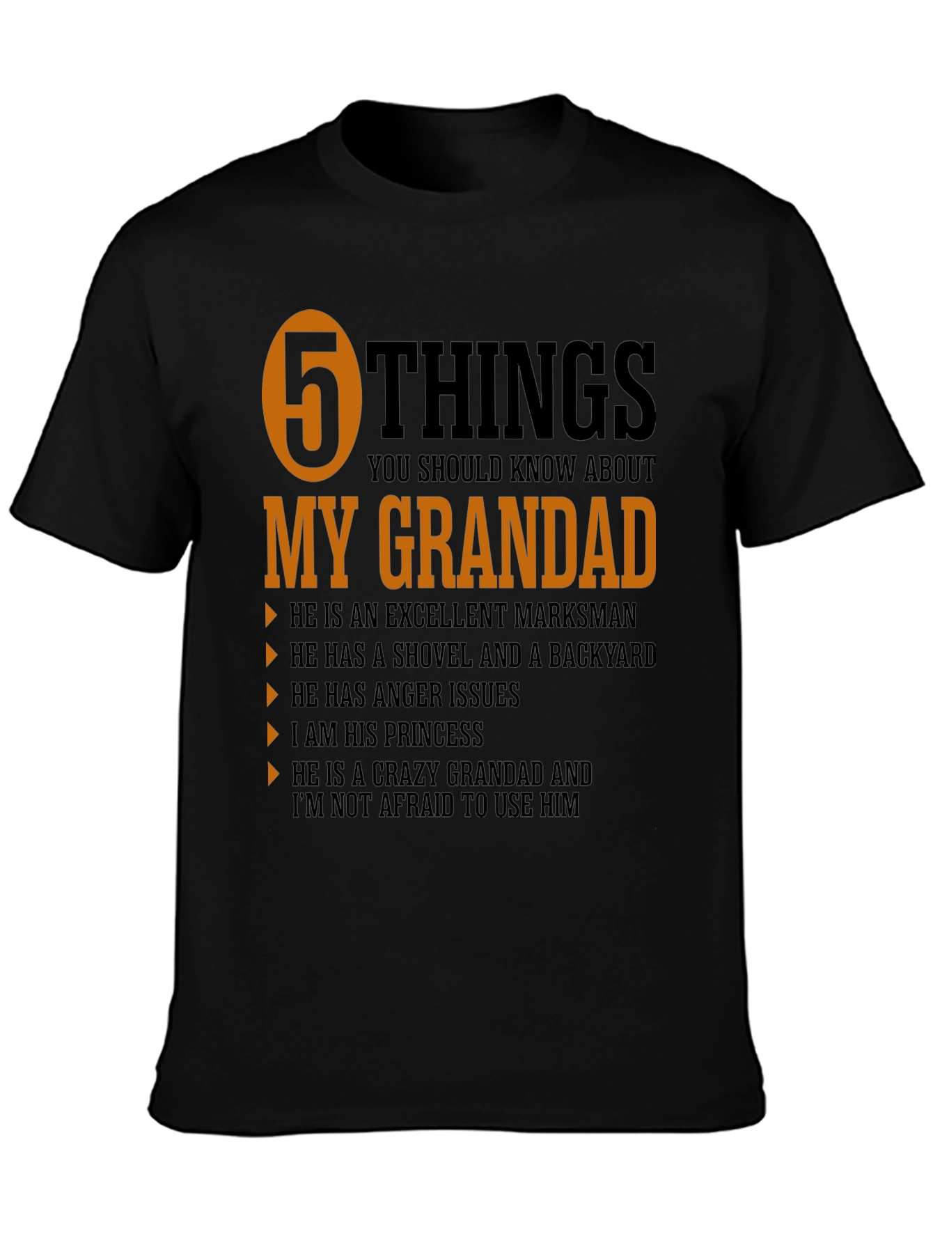 5 Things You Should Know About My Grandad T-Shirt