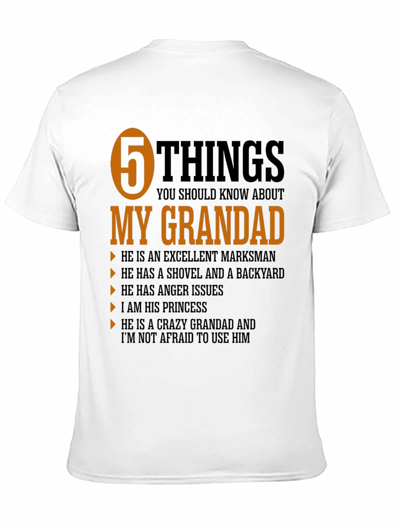 5 Things You Should Know About My Grandad T-Shirt