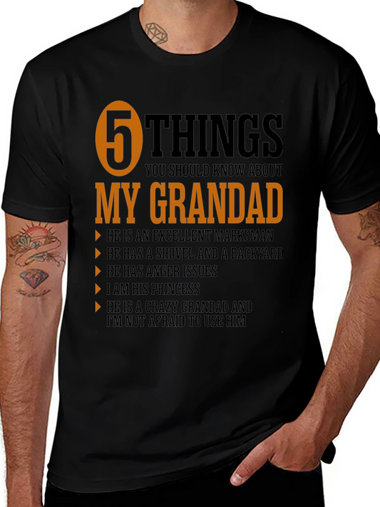 5 Things You Should Know About My Grandad T-Shirt