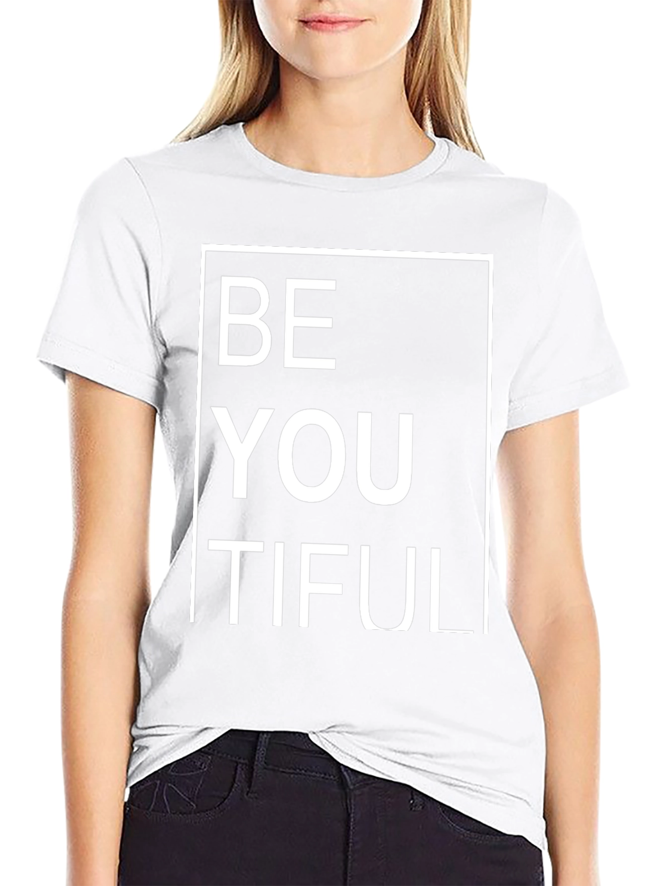 BeYOUtiful Black Graphic T-Shirt