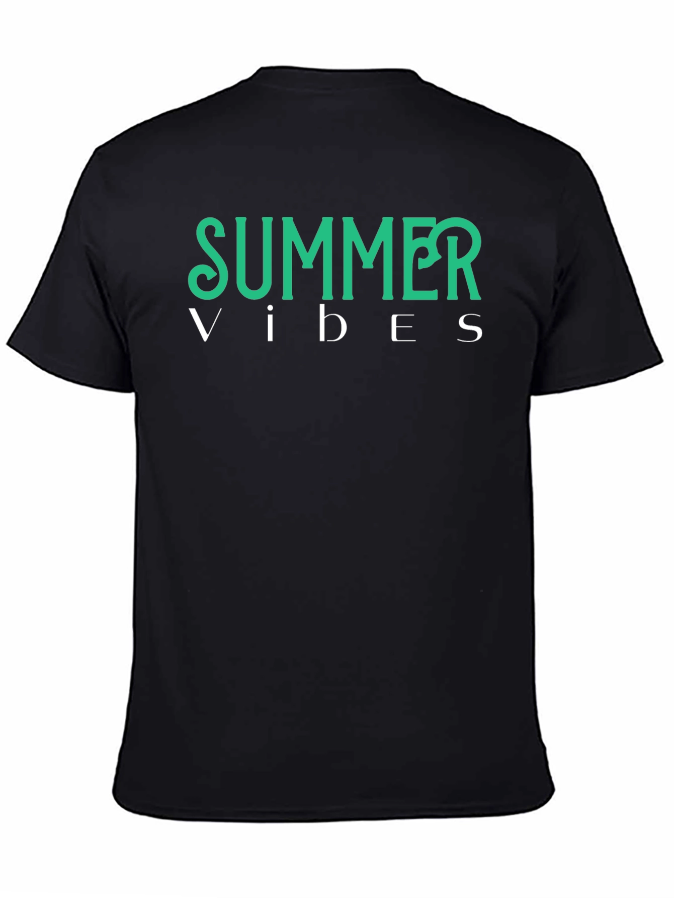Summer Vibes Graphic Tee - Black