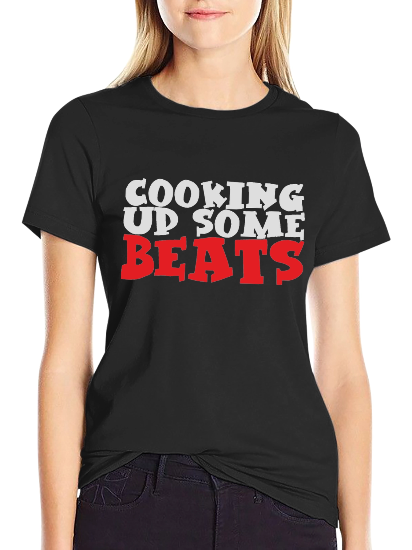Cooking Up Some Beats - Black Graphic Tee