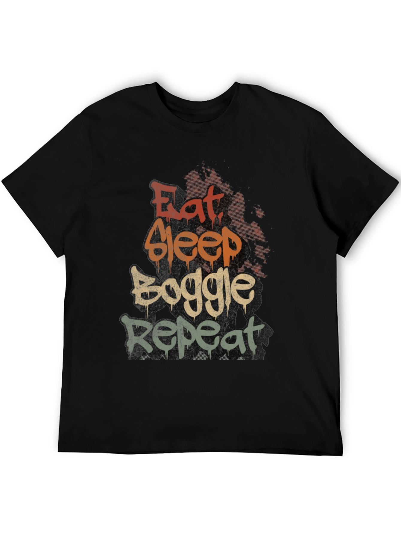 Eat Sleep Boggle Repeat Graphic T-Shirt