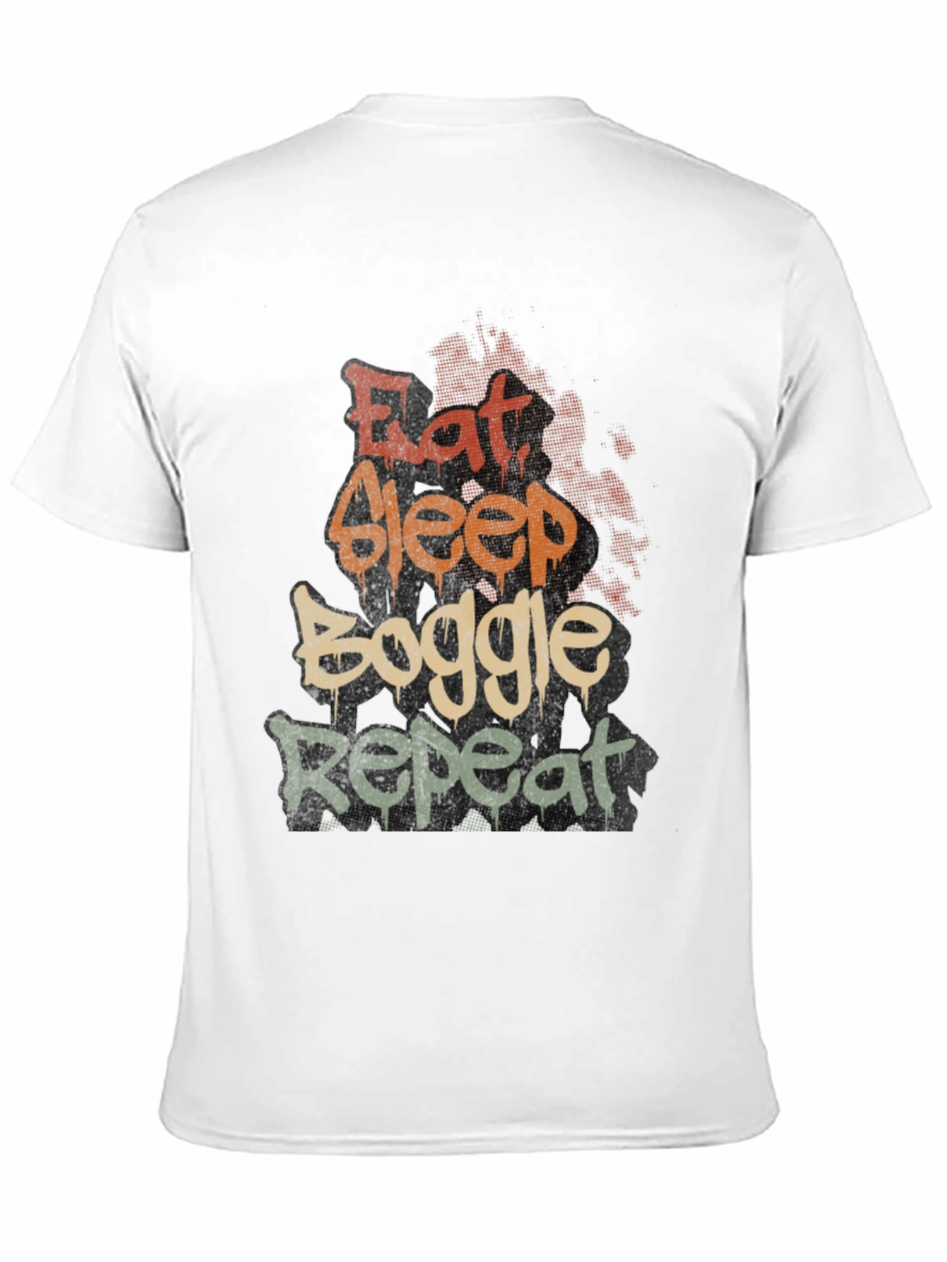 Eat Sleep Boggle Repeat Graphic T-Shirt