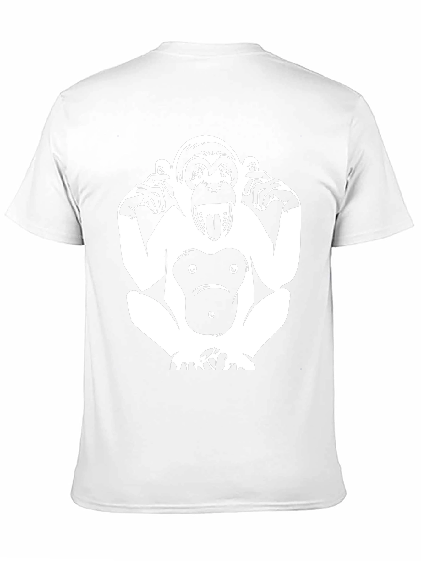 Hear No Evil Monkey Graphic Tee - Black