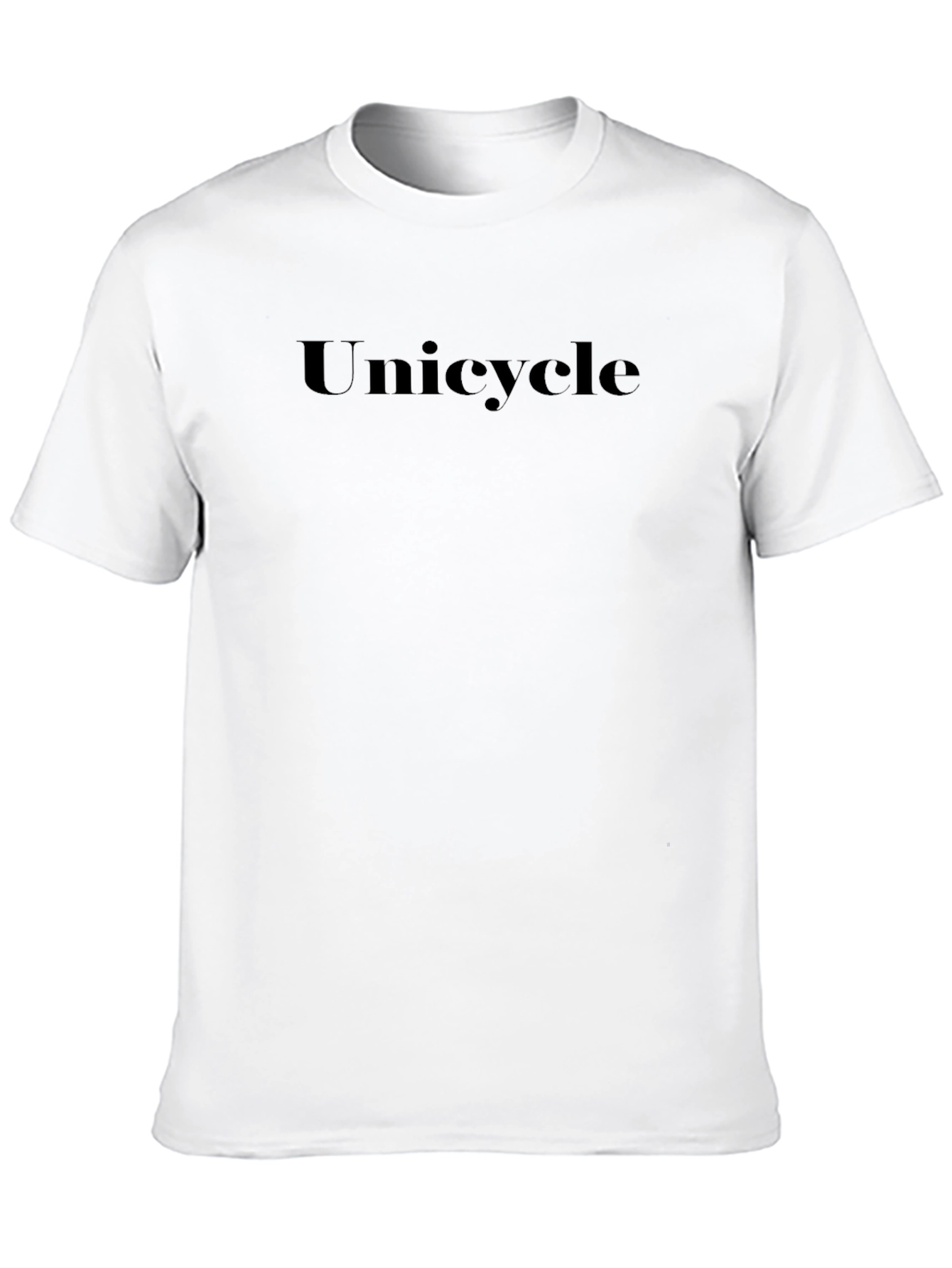 Unicycle Graphic Tee - Soft Black Cotton T-Shirt
