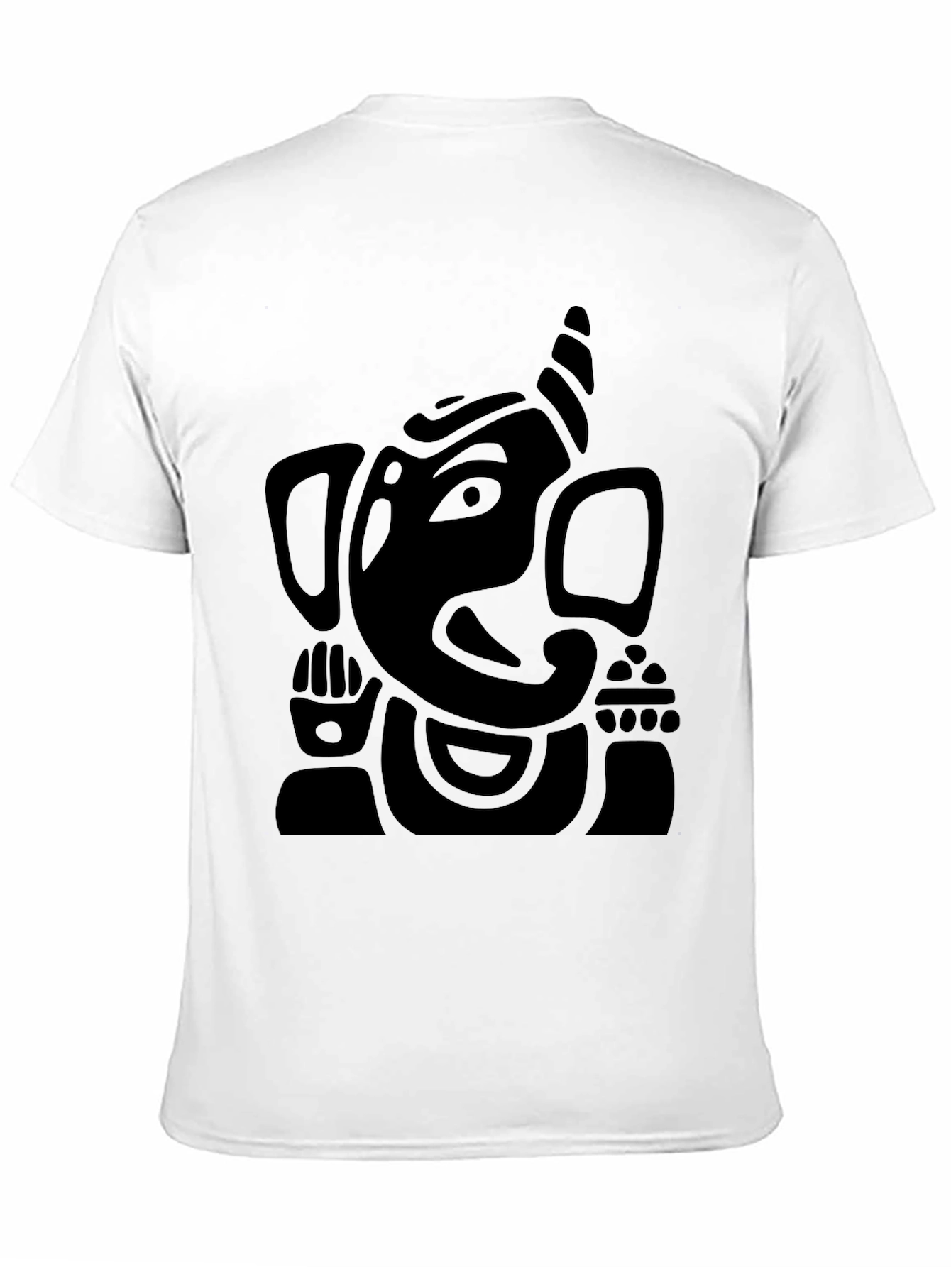 Ganesh Graphic Tee - Black Cotton Comfort