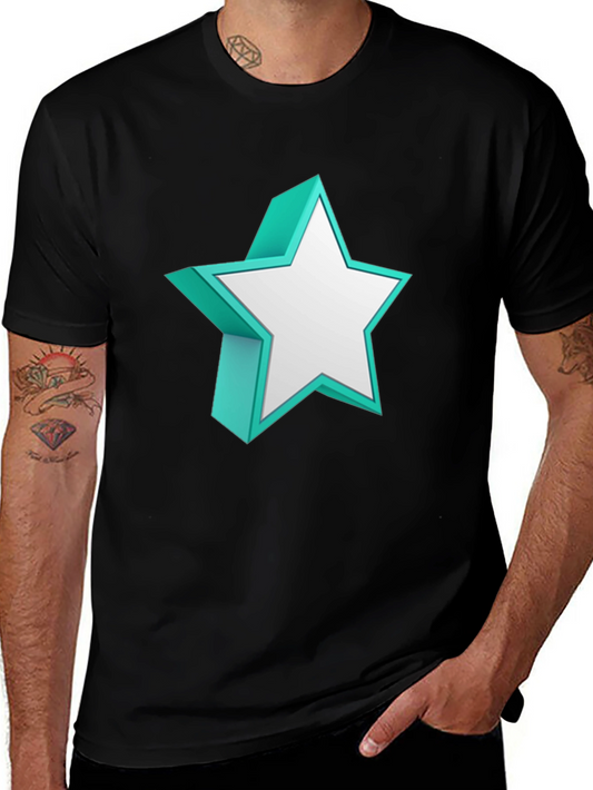 3D Star Graphic Tee - Bold Style Statement