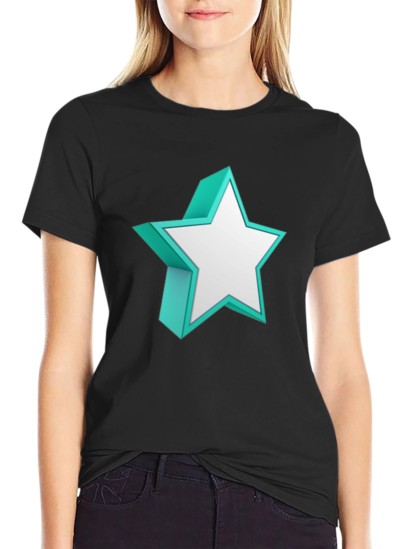 3D Star Graphic Tee - Bold Style Statement