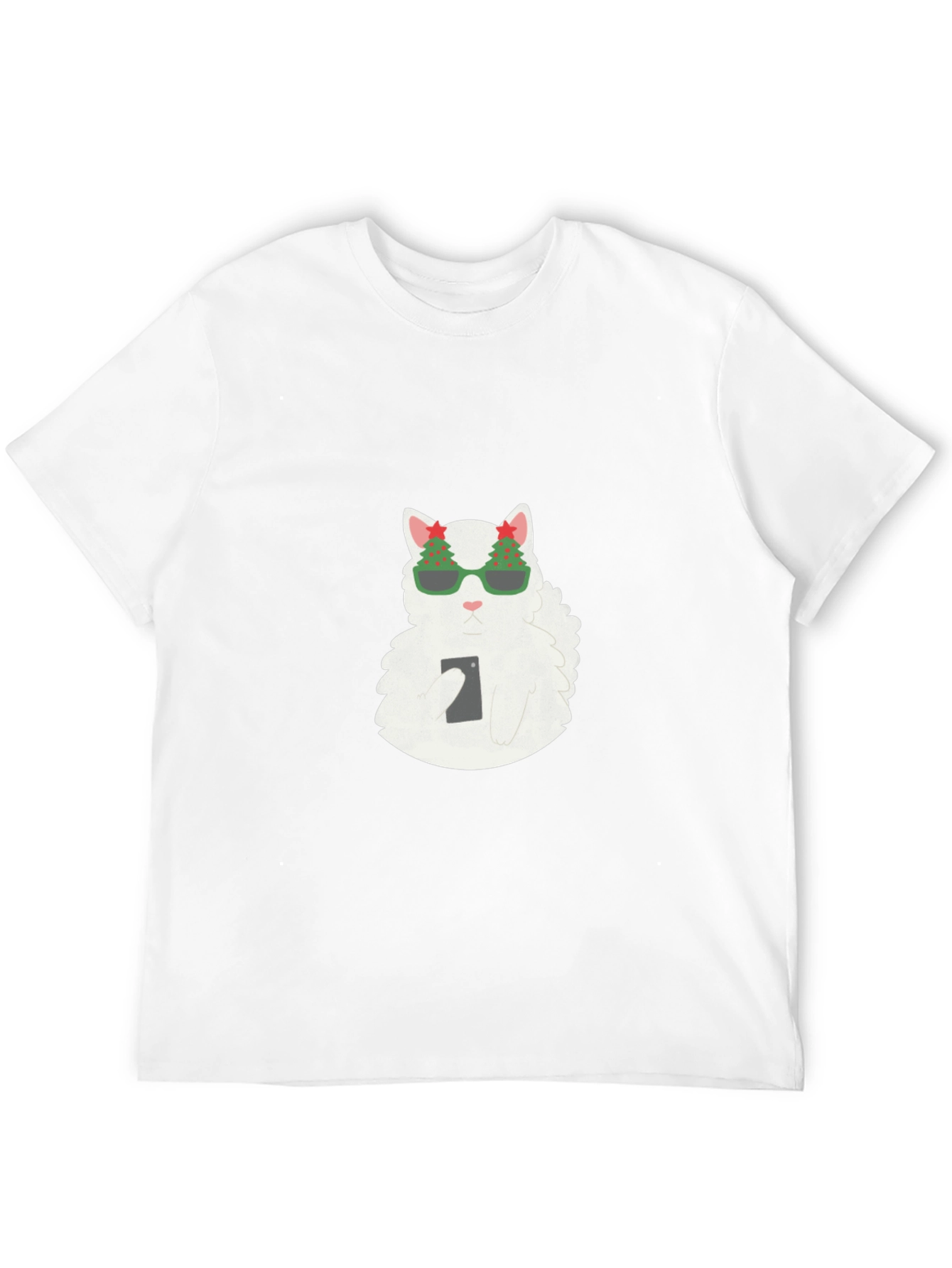 Cool Cat Christmas T-Shirt - Holiday Style