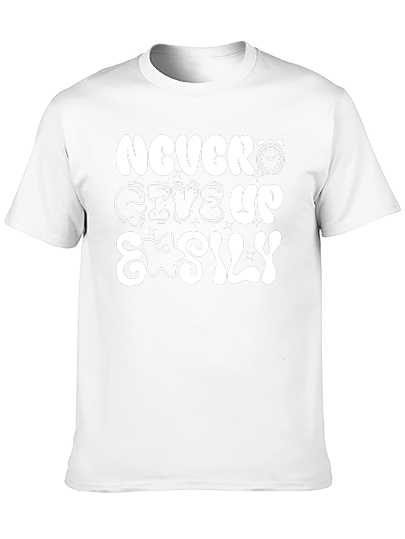 Never Give Up Easily Graphic T-Shirt