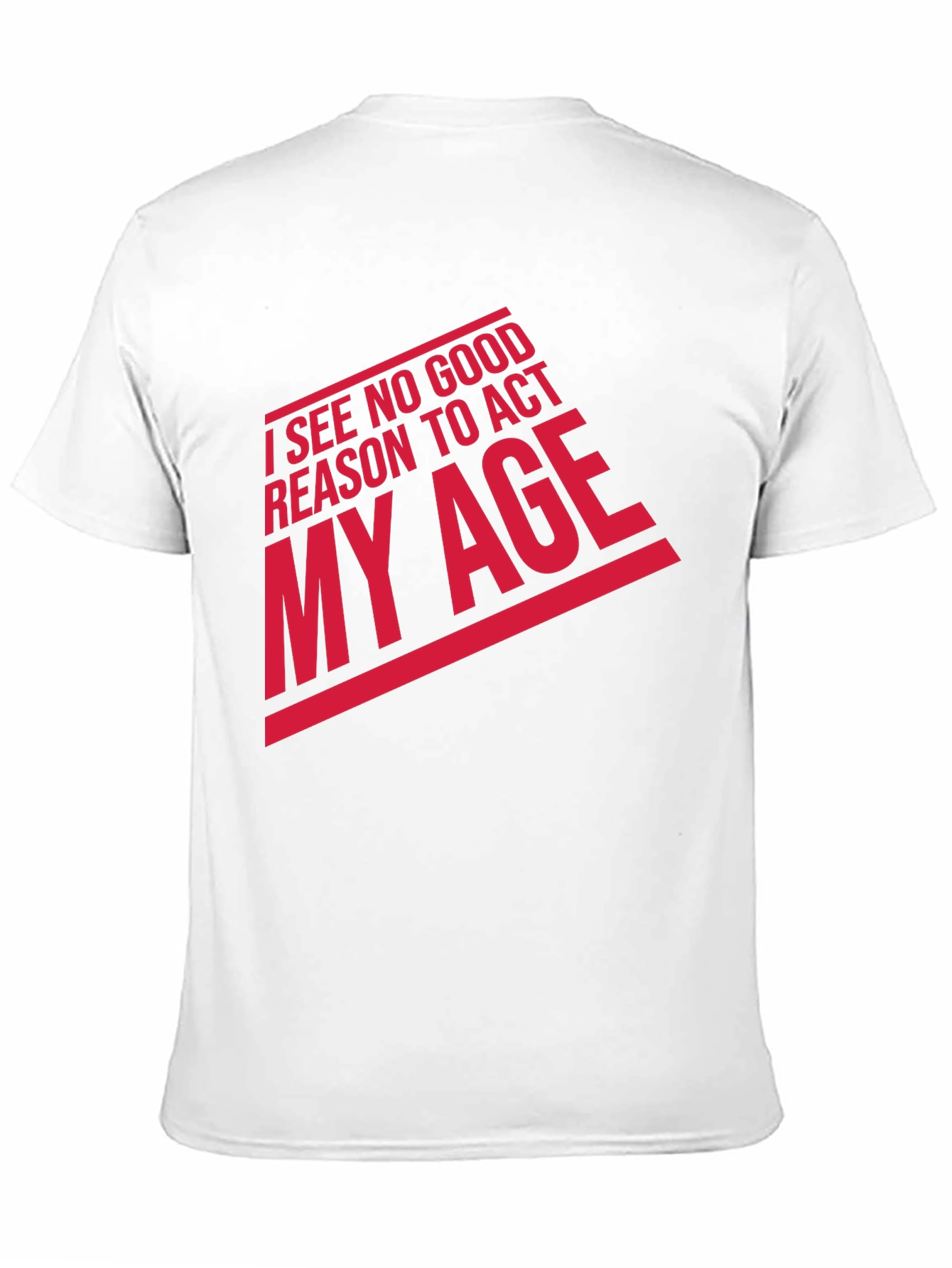 Funny Act My Age Graphic Tee - Black