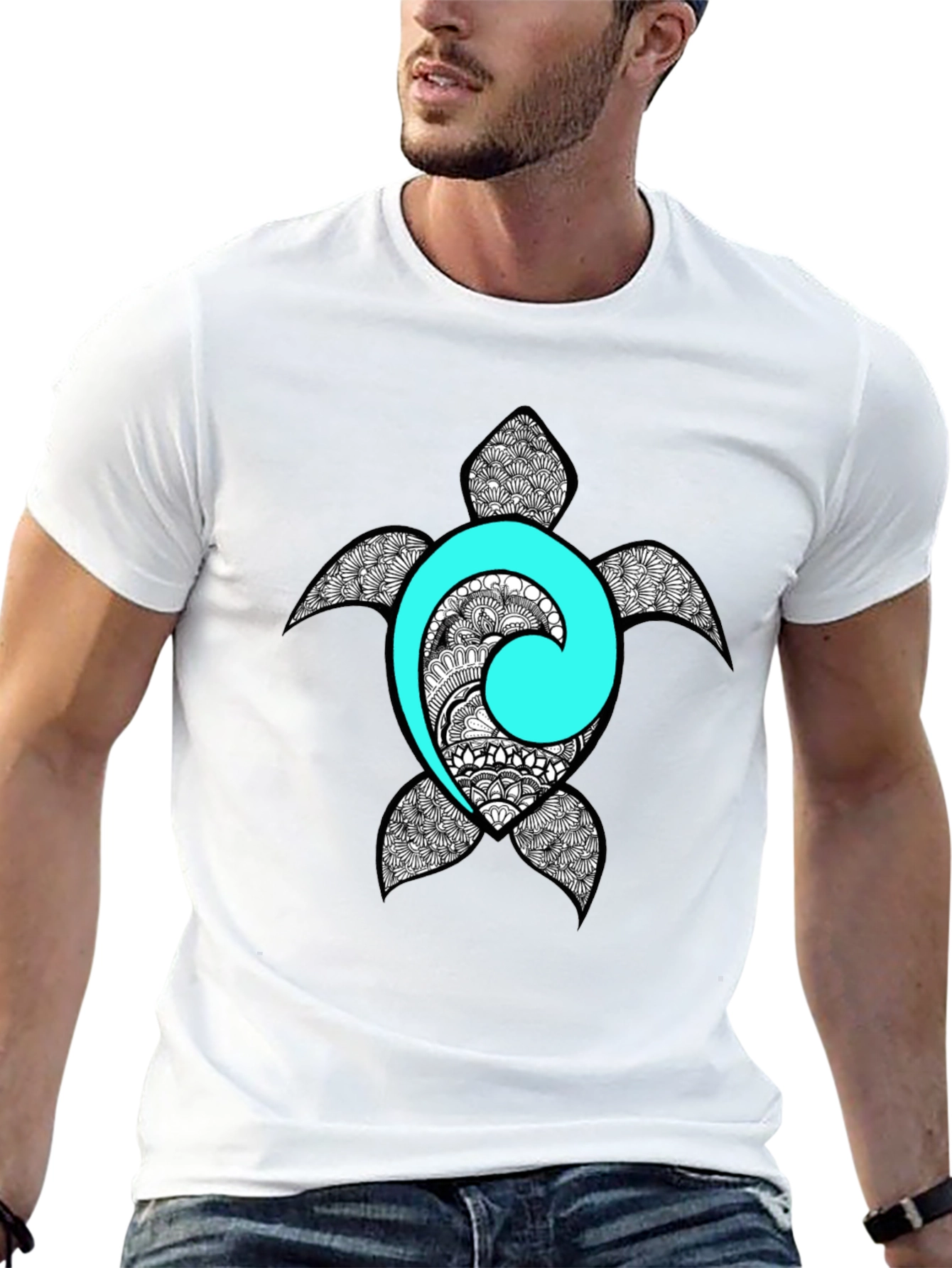 Sea Turtle Graphic Tee - Black T-Shirt