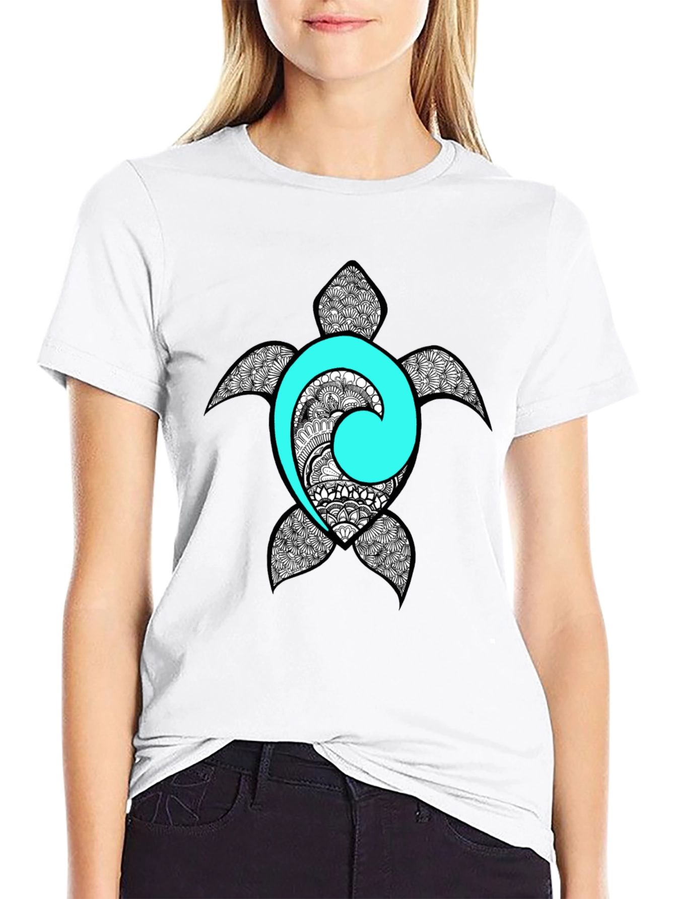 Sea Turtle Graphic Tee - Black T-Shirt