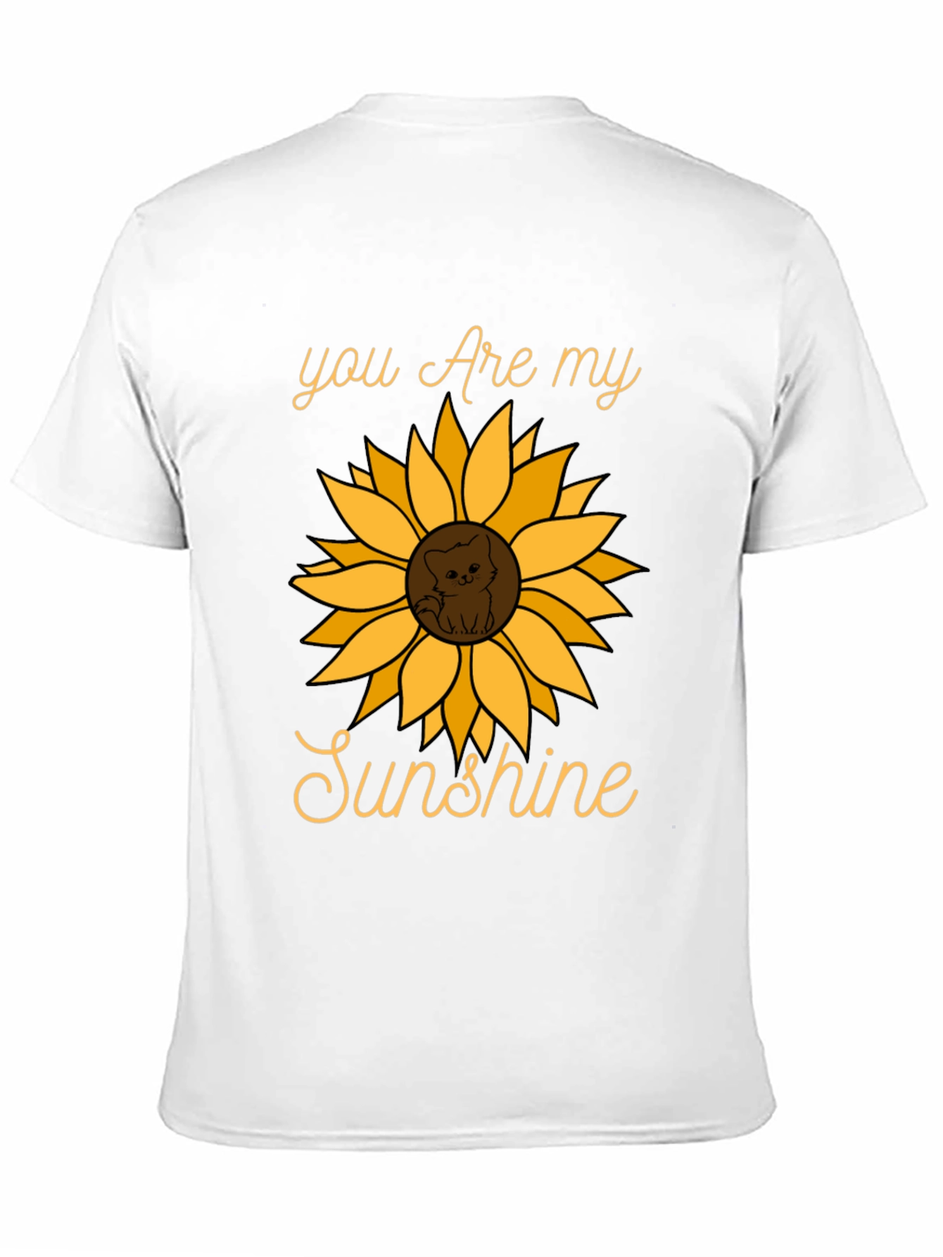 You Are My Sunshine Sunflower Cat Graphic Tee