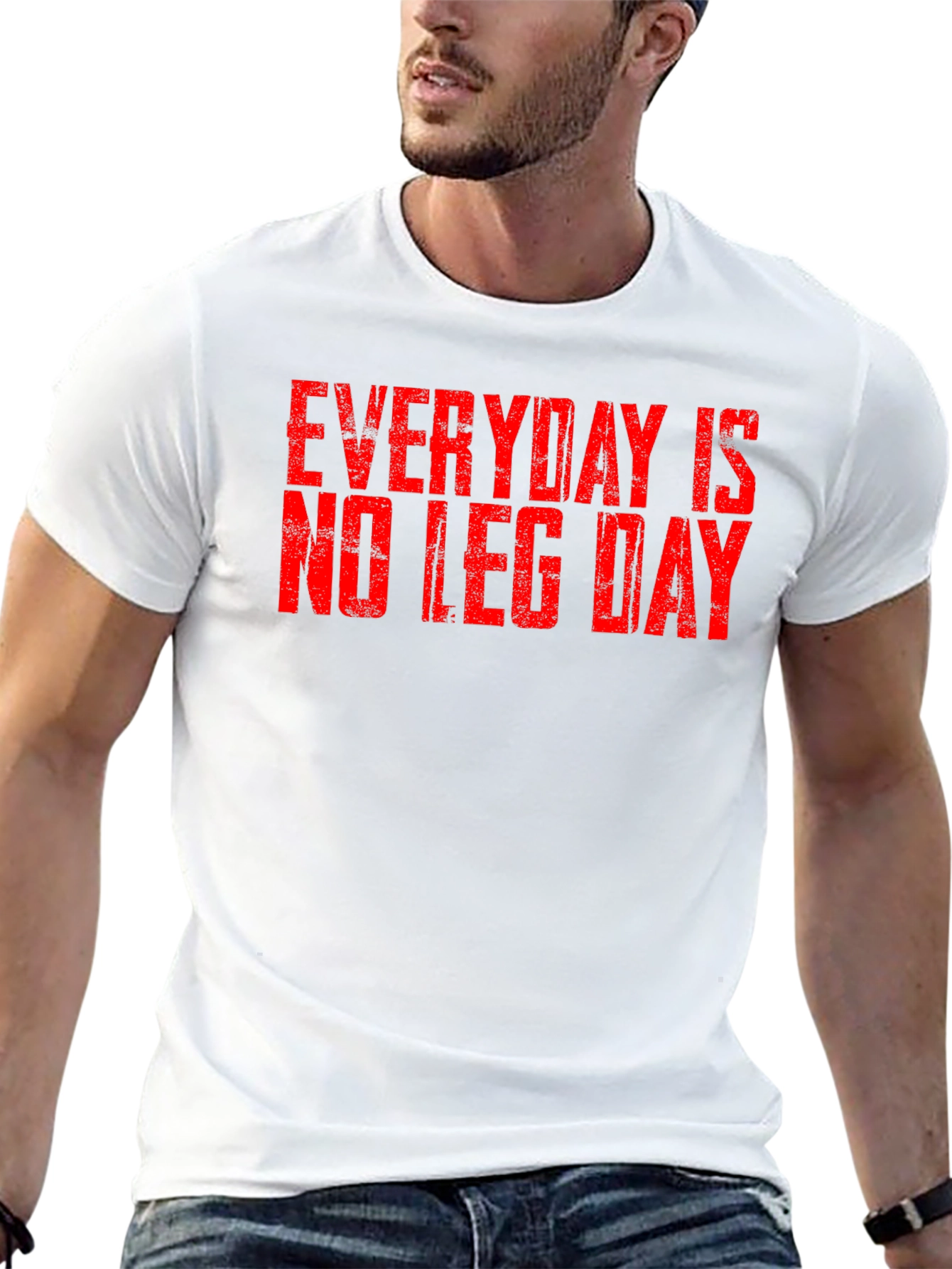 Everyday is No Leg Day Graphic Tee - Black