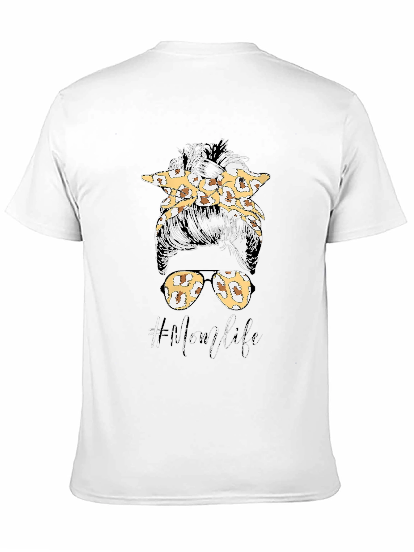 Mom Life Leopard Print Graphic Tee