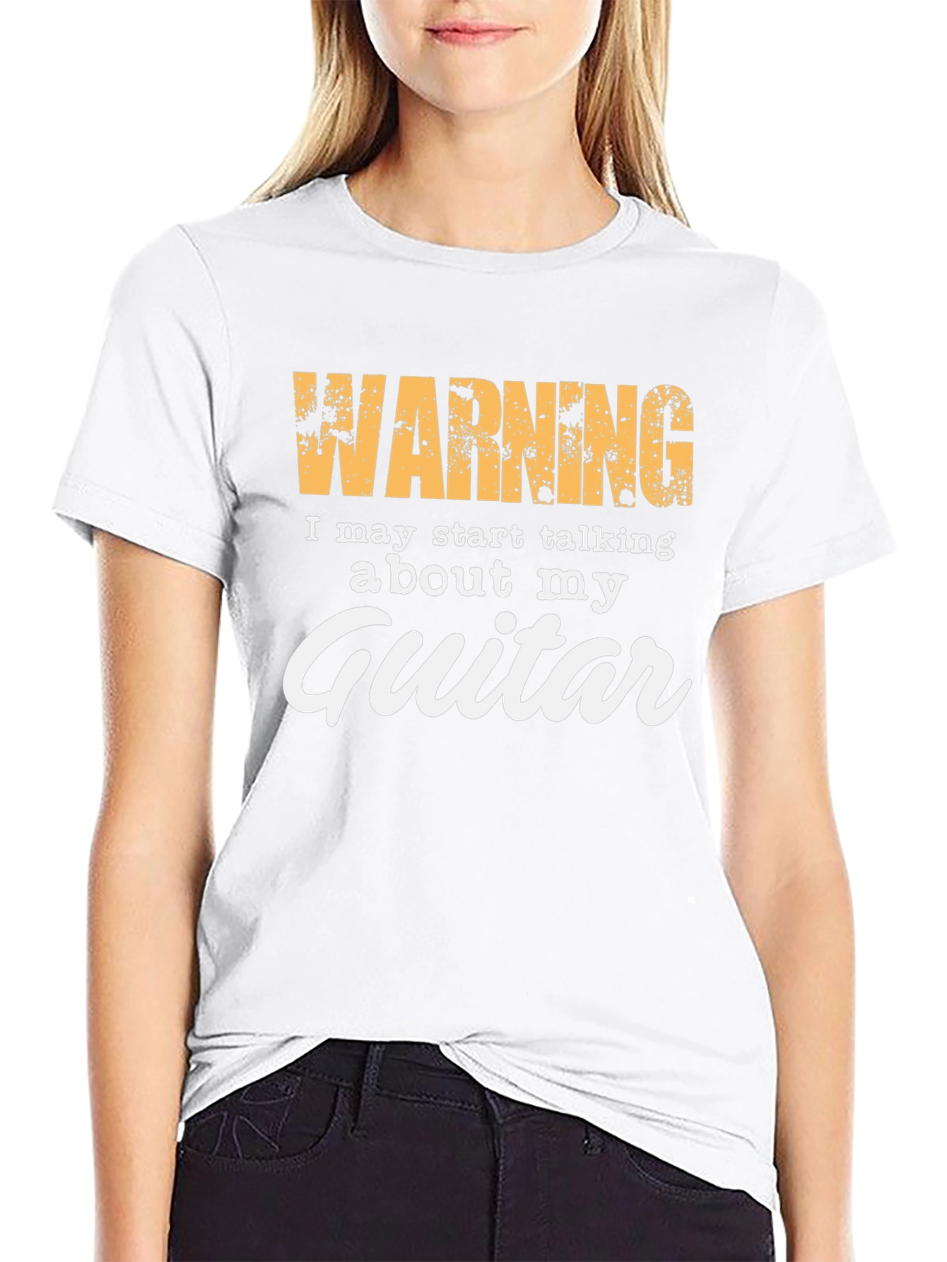 Warning: Guitar T-Shirt - Musician Humor