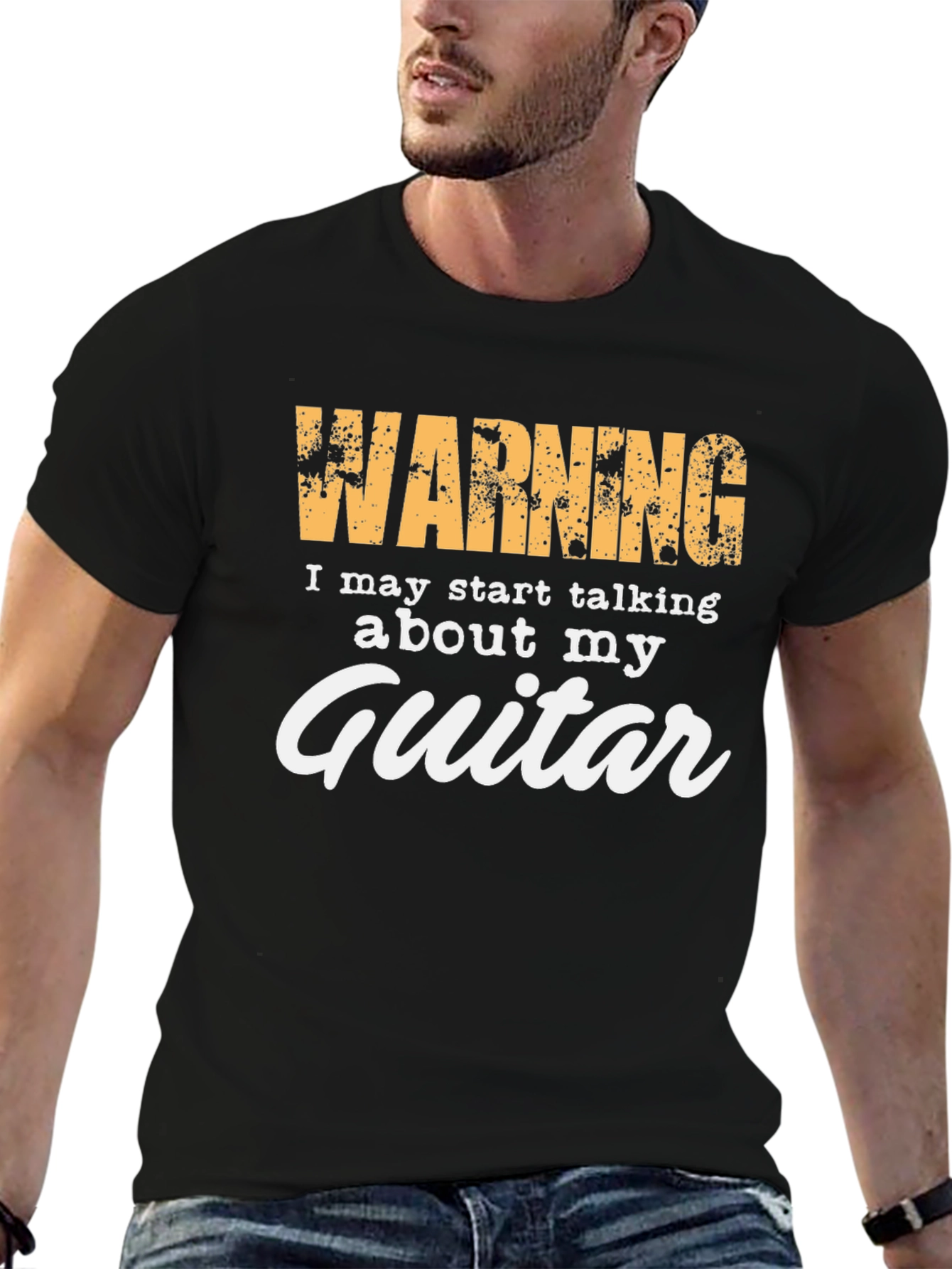 Warning: Guitar T-Shirt - Musician Humor