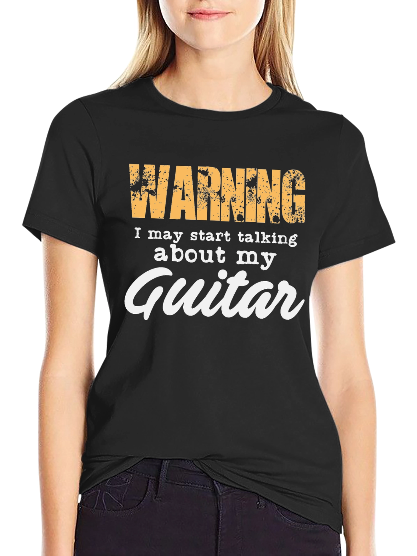 Warning: Guitar T-Shirt - Musician Humor