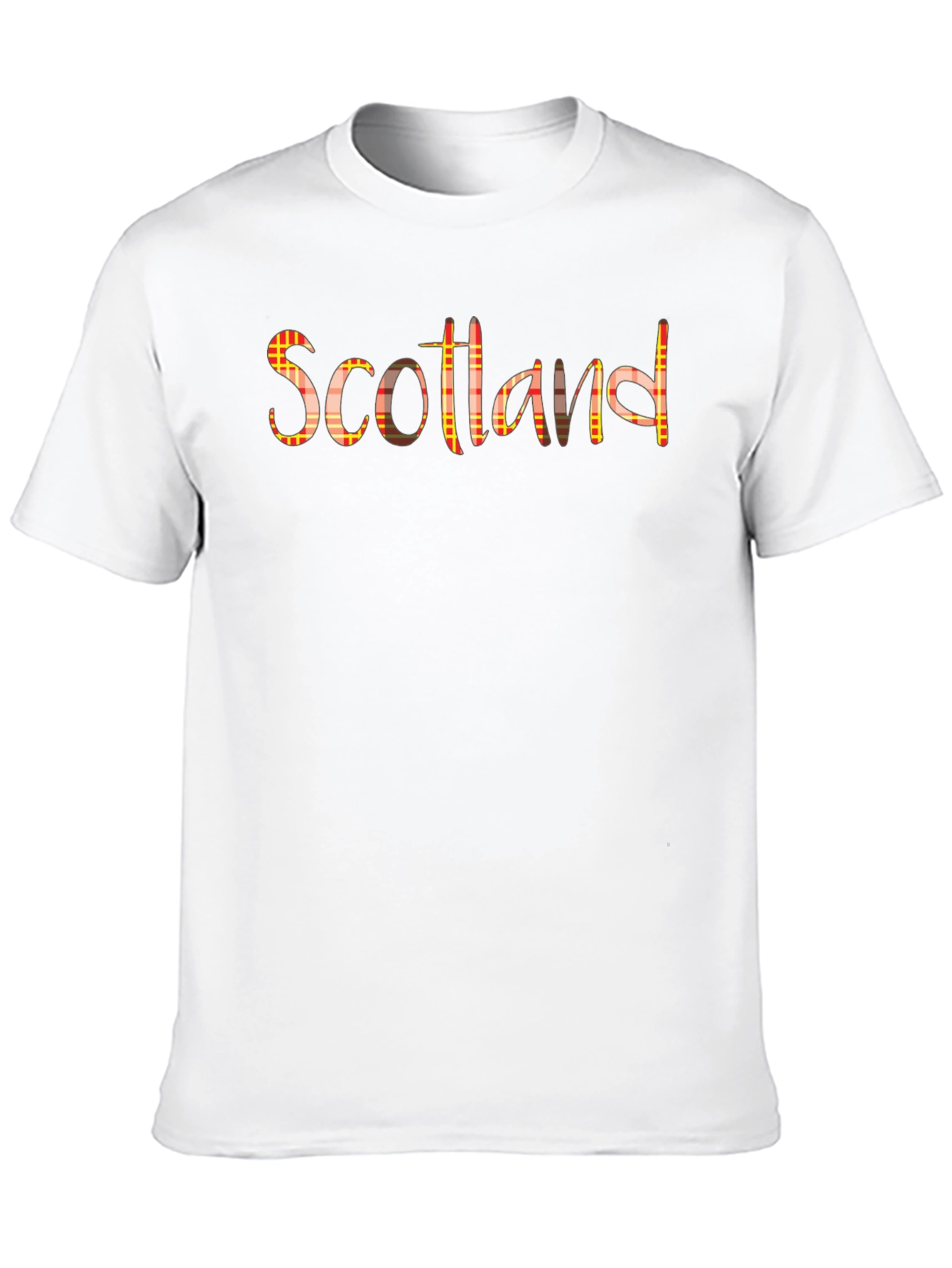 Scotland Plaid Print Graphic Tee