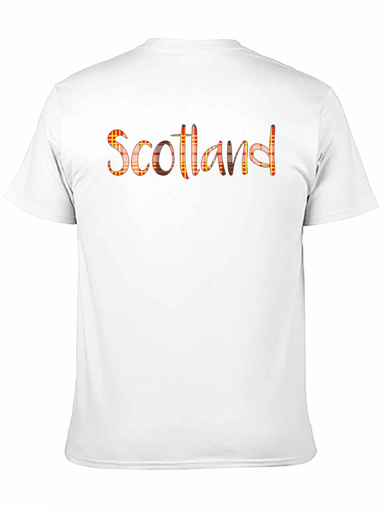 Scotland Plaid Print Graphic Tee