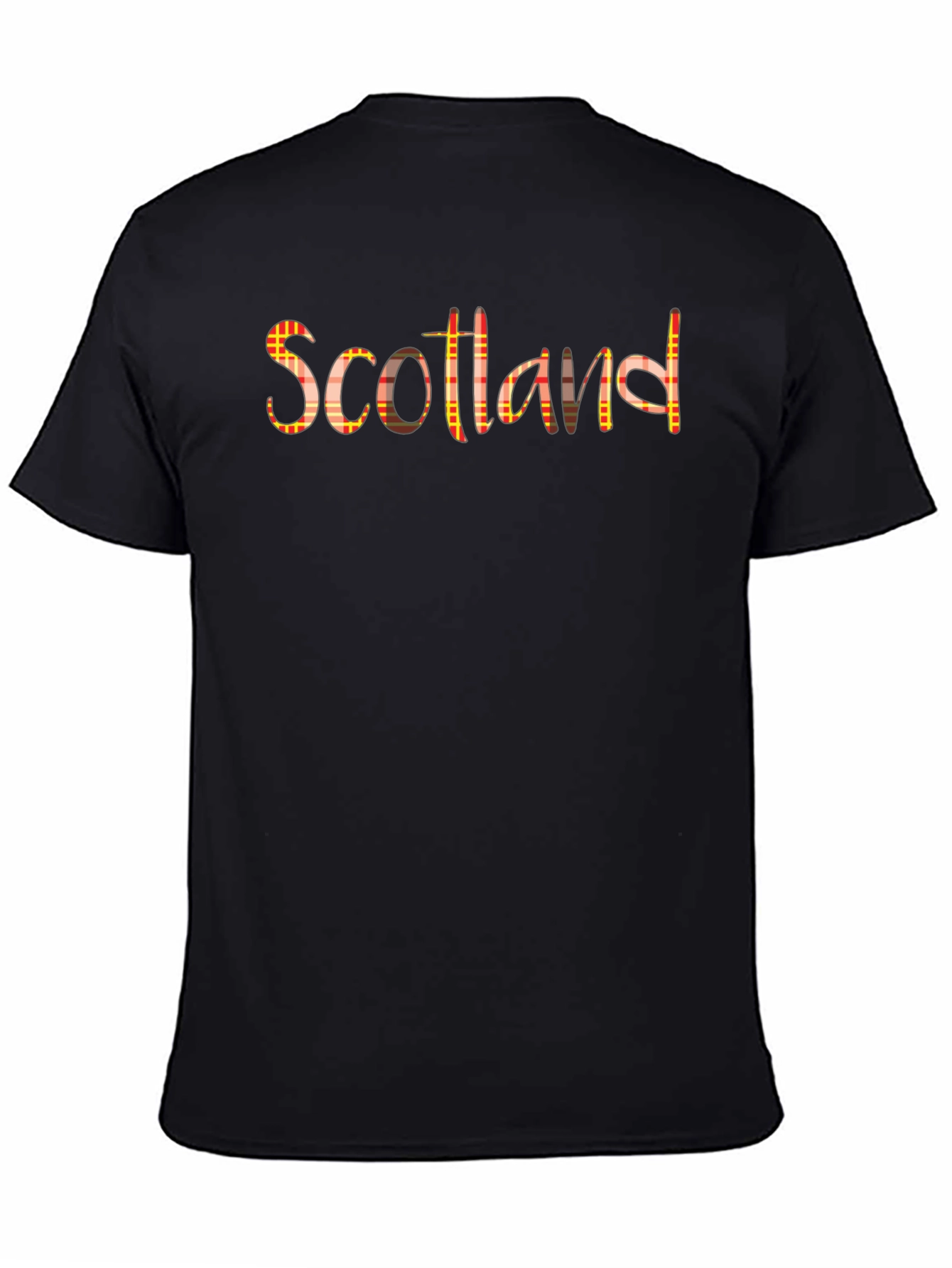 Scotland Plaid Print Graphic Tee