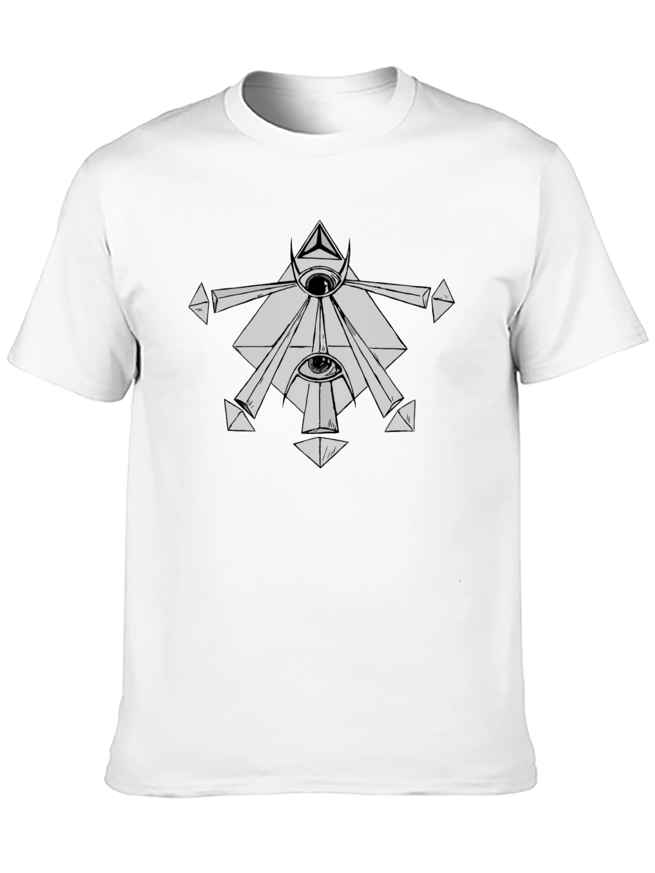 Occult Symbol Graphic Print Black T-Shirt
