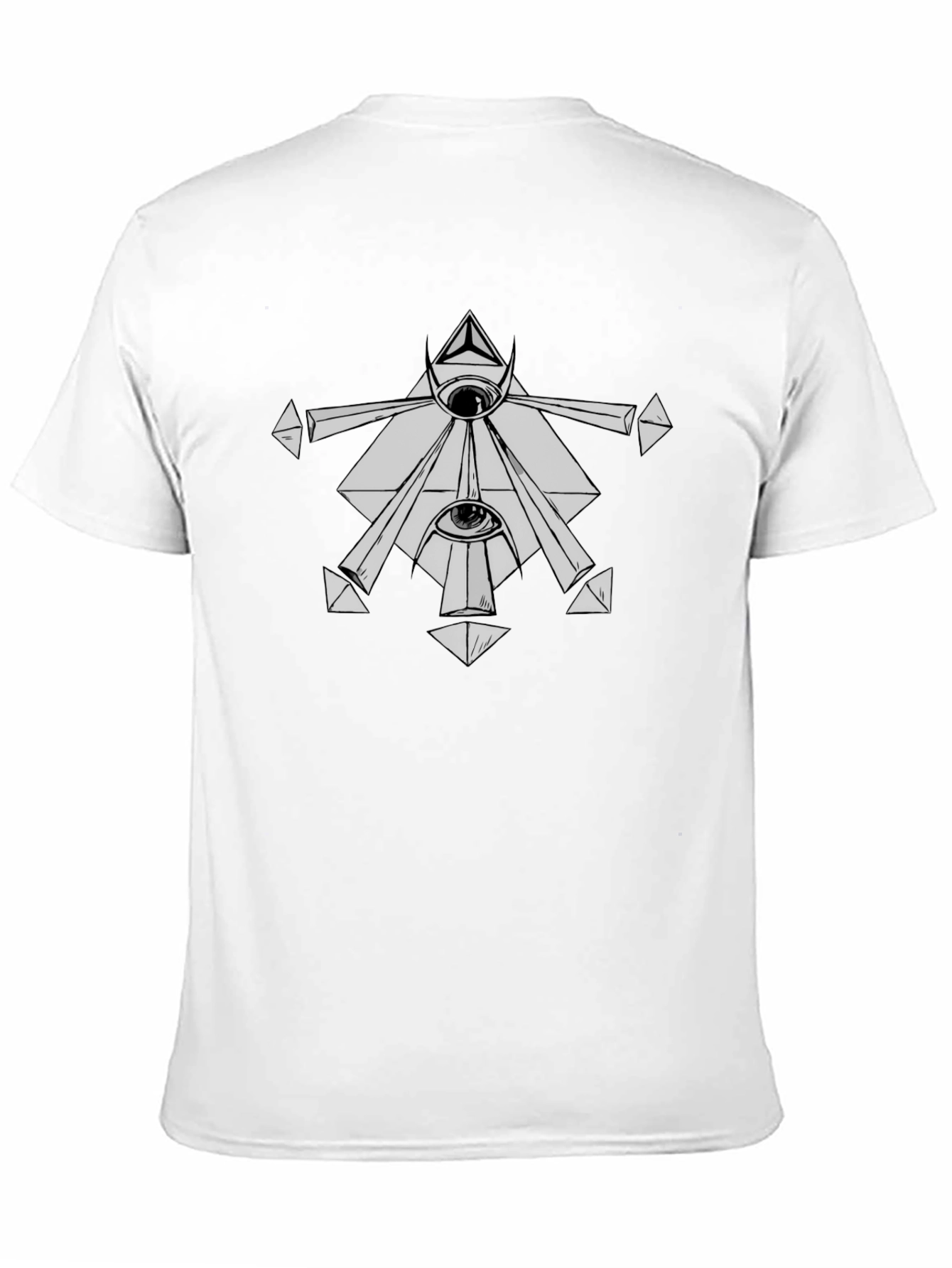 Occult Symbol Graphic Print Black T-Shirt