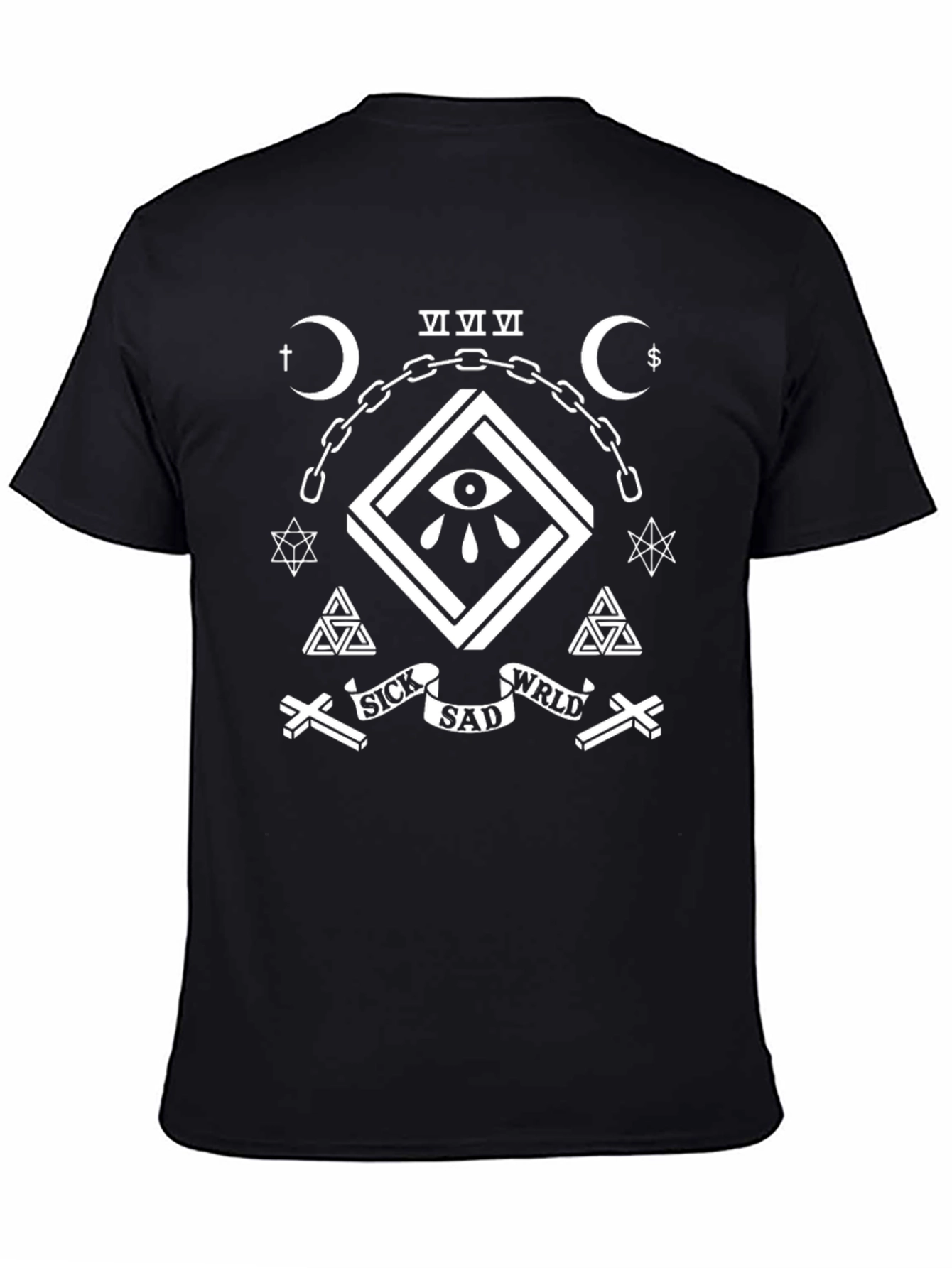 Sick Sad WRLD Graphic Tee - Black Cotton T-Shirt